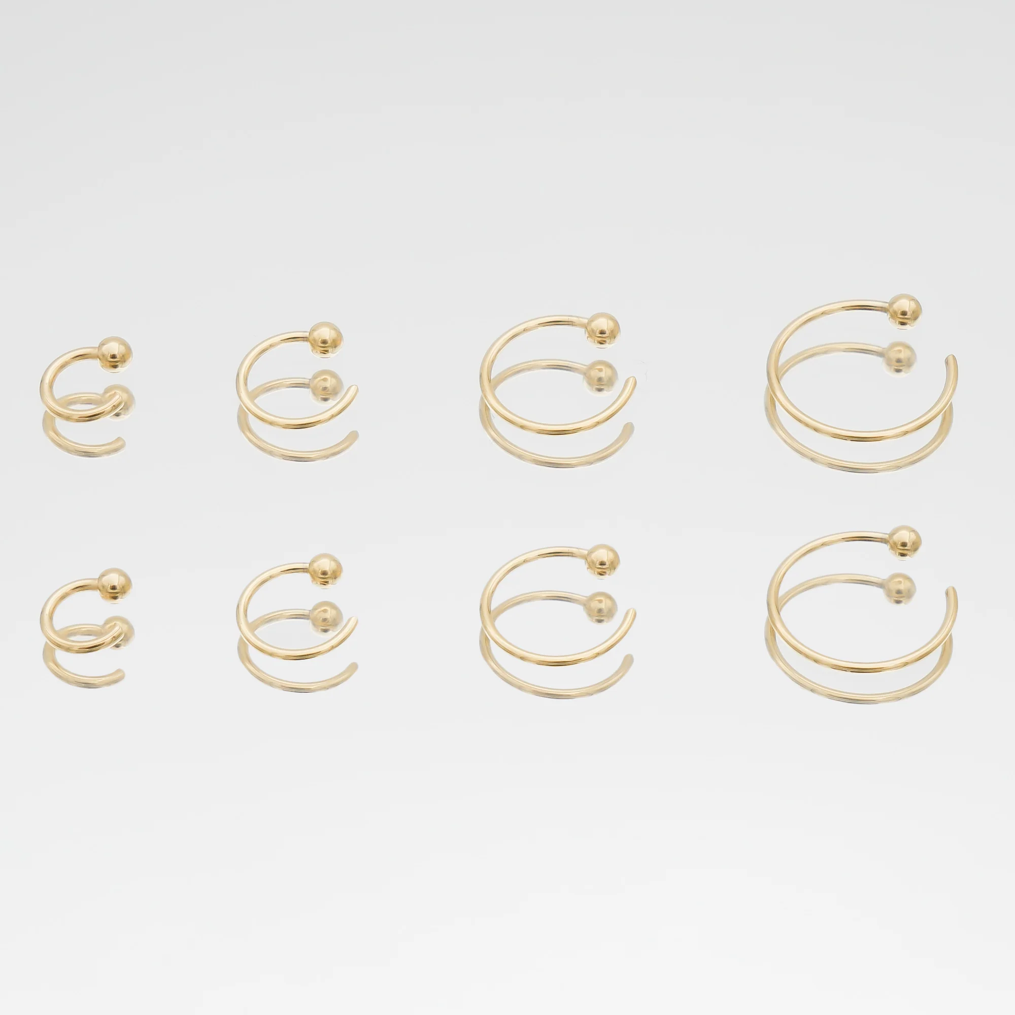 Lara Half Hoop Earrings - Image 7