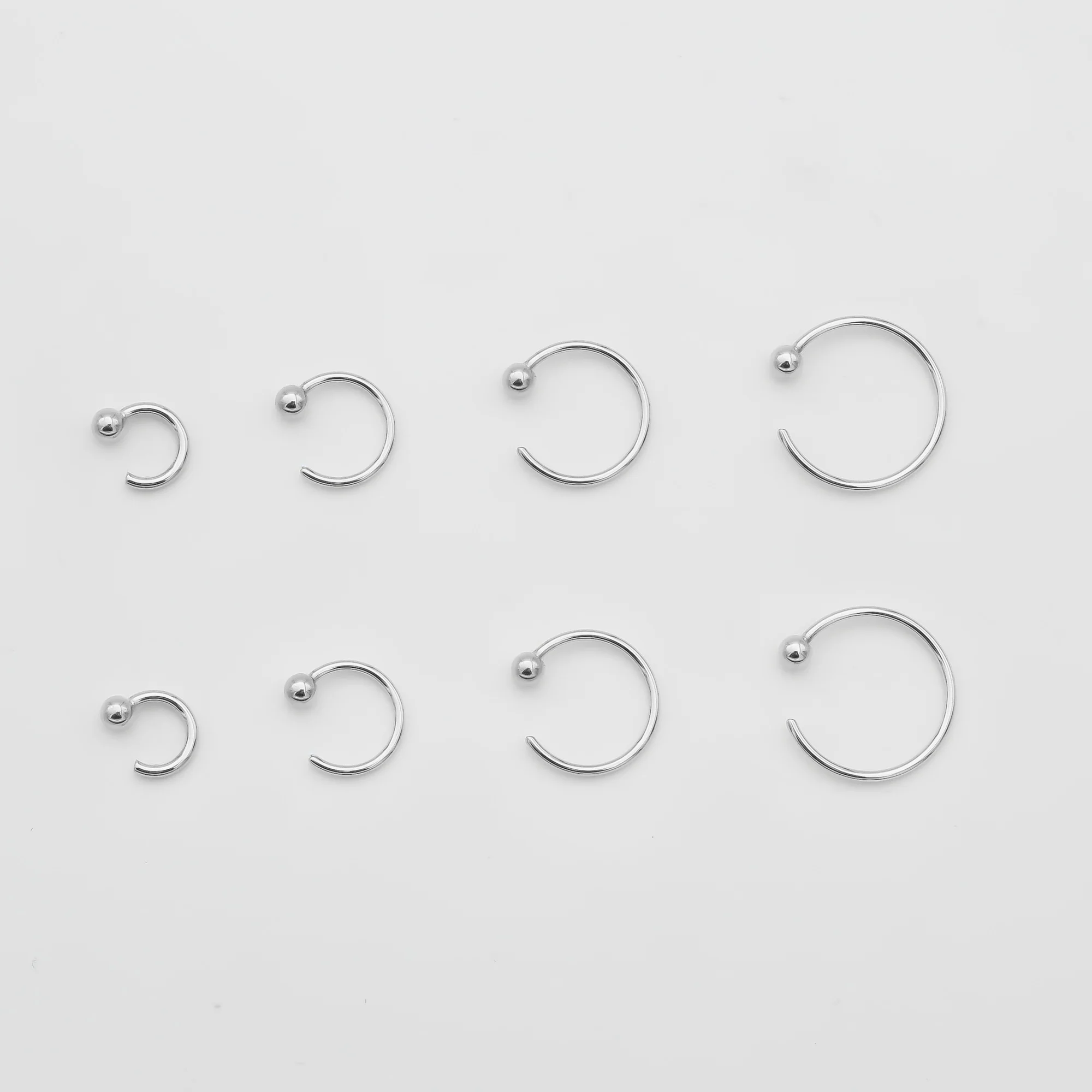 Lara Half Hoop Earrings - Image 8