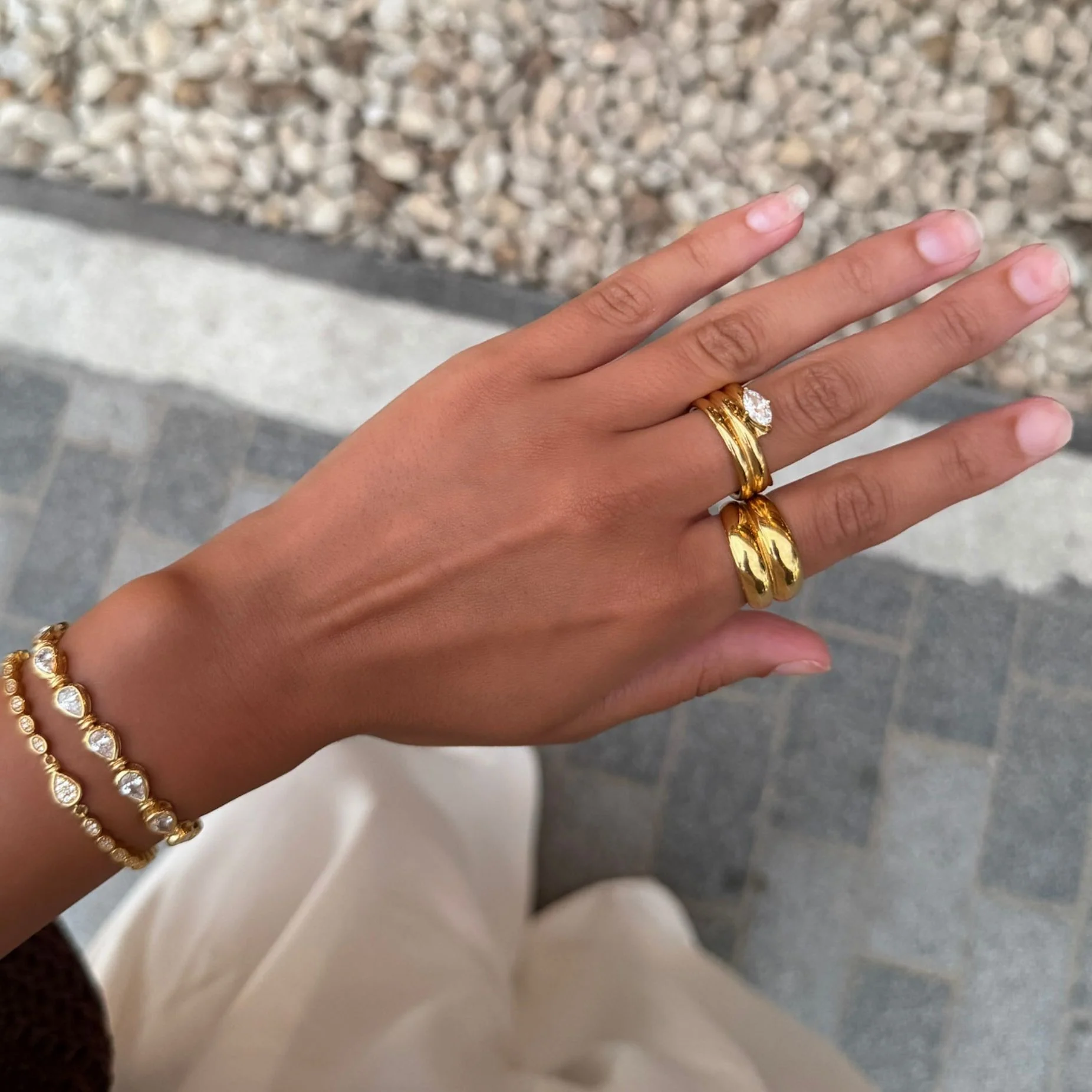 Layla Double Dome Ring - Image 2