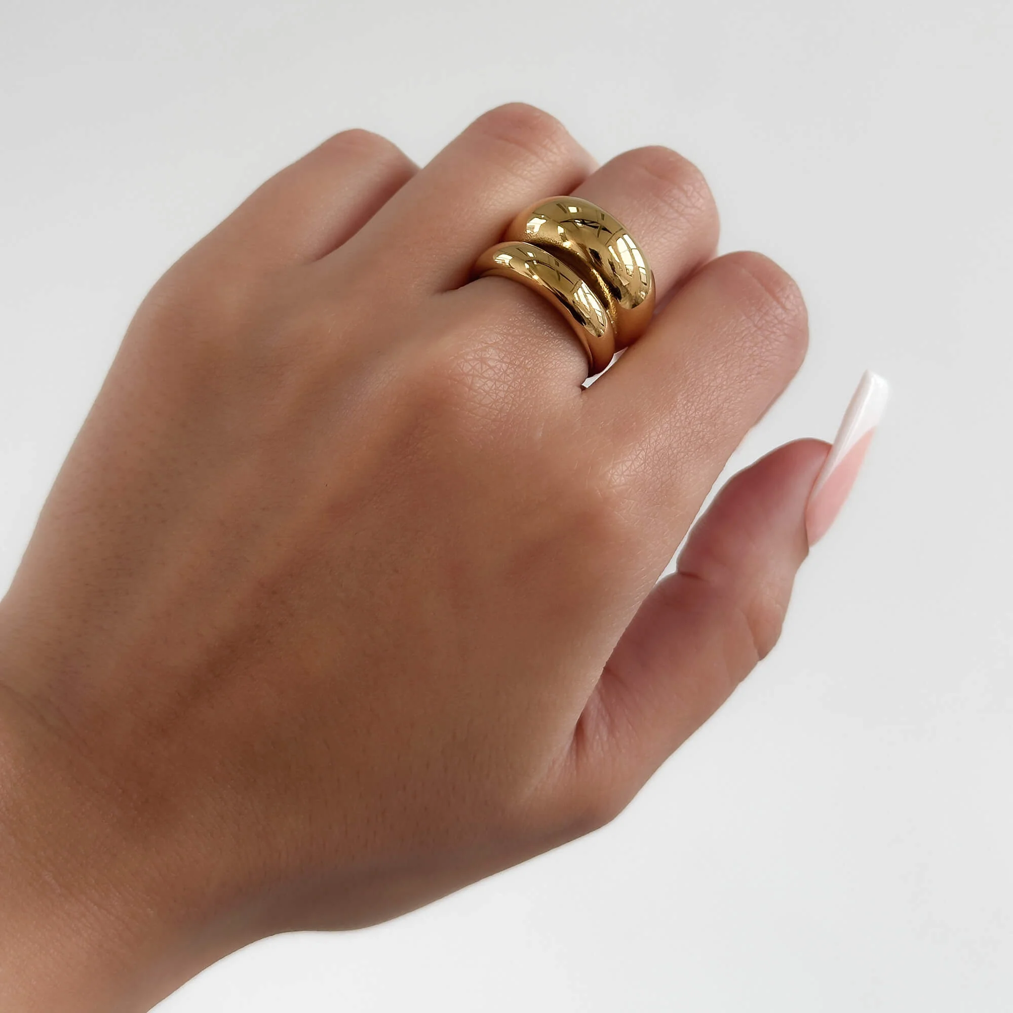 Layla Double Dome Ring - Image 3