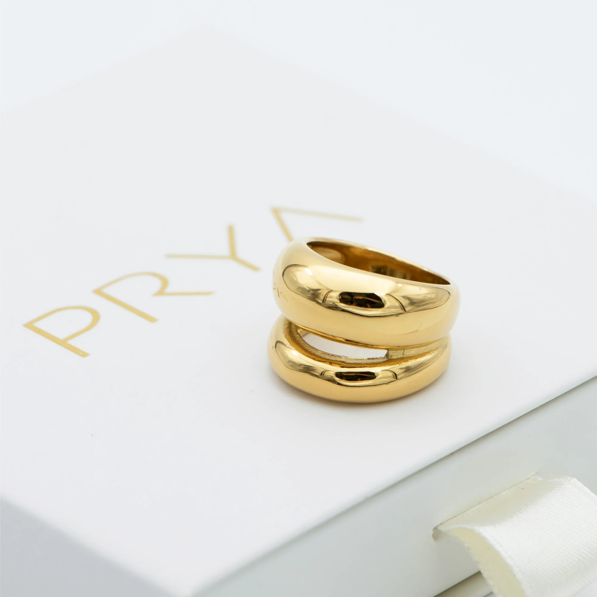 Layla Double Dome Ring - Image 4