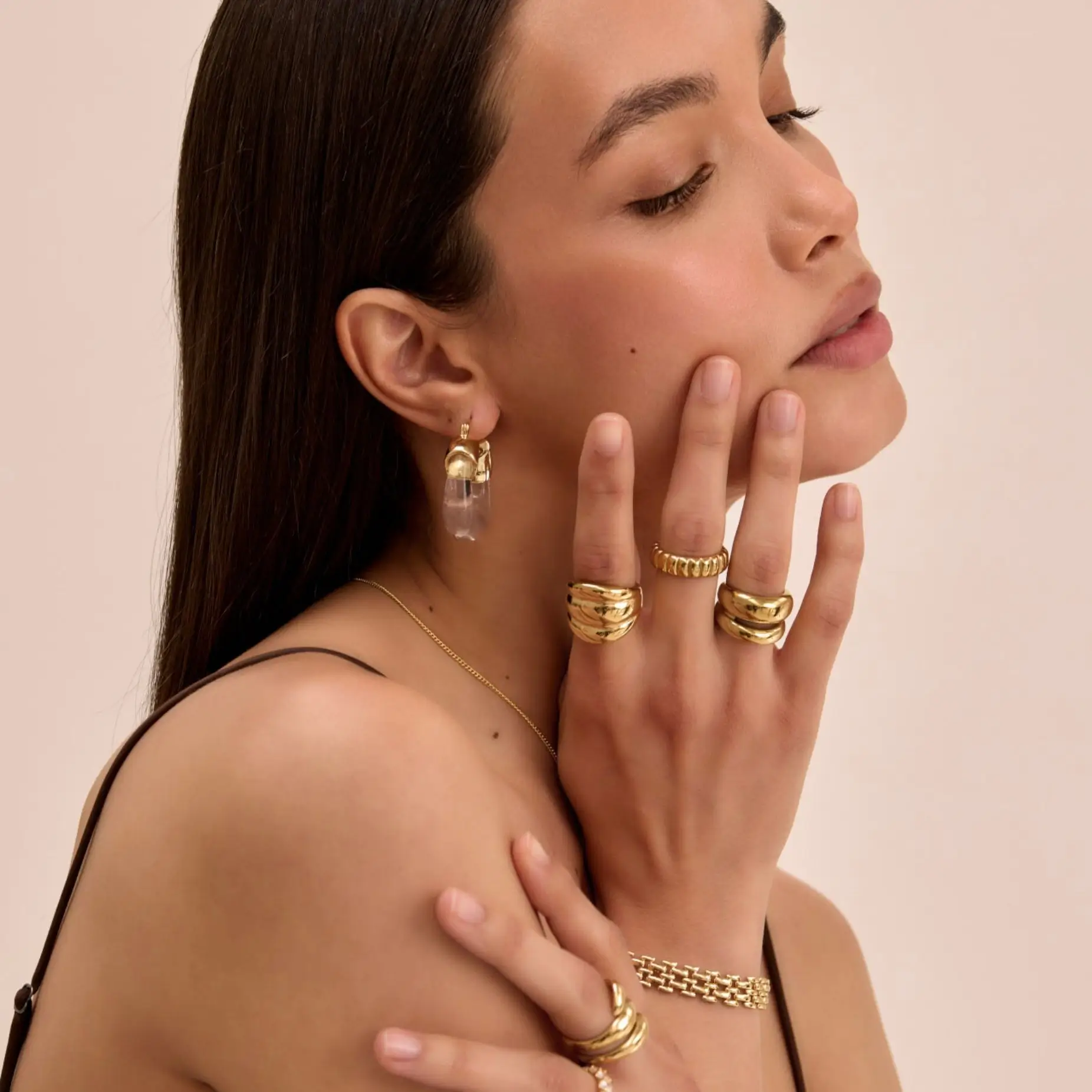 Layla Double Dome Ring - Image 5