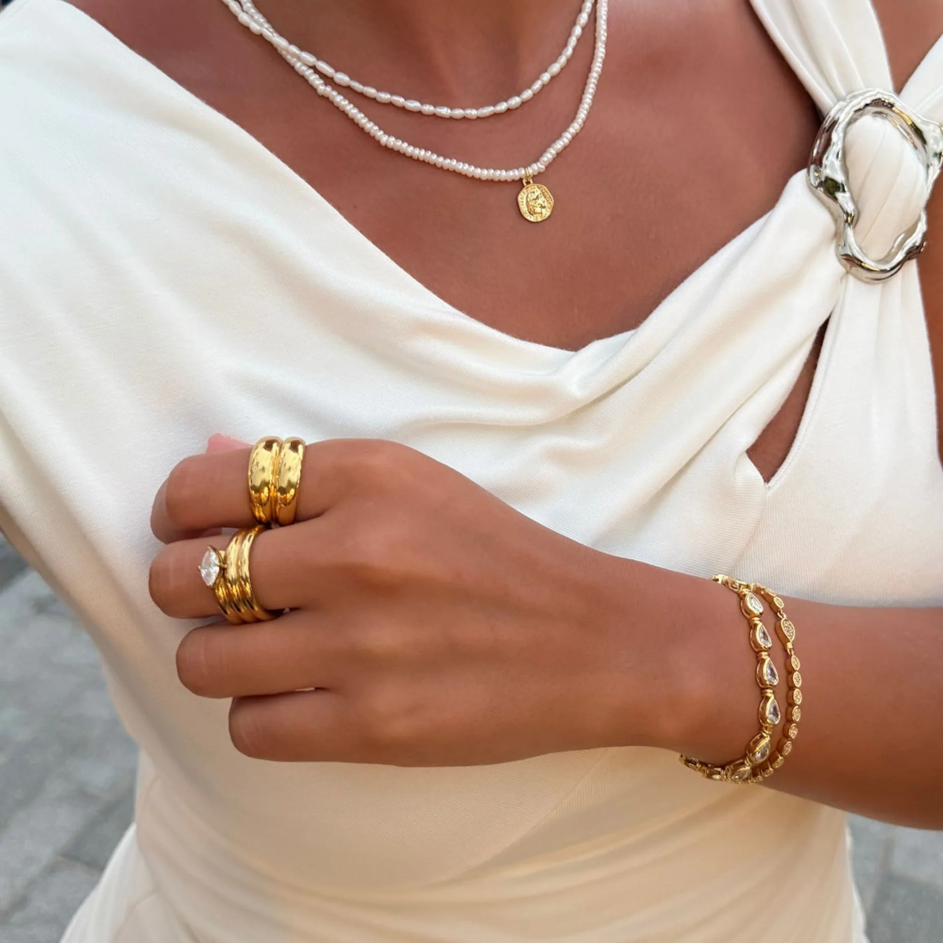 Layla Double Dome Ring - Image 6