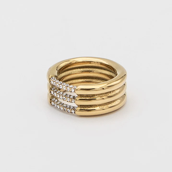Liana Triple Band CZ Ring - Image 5