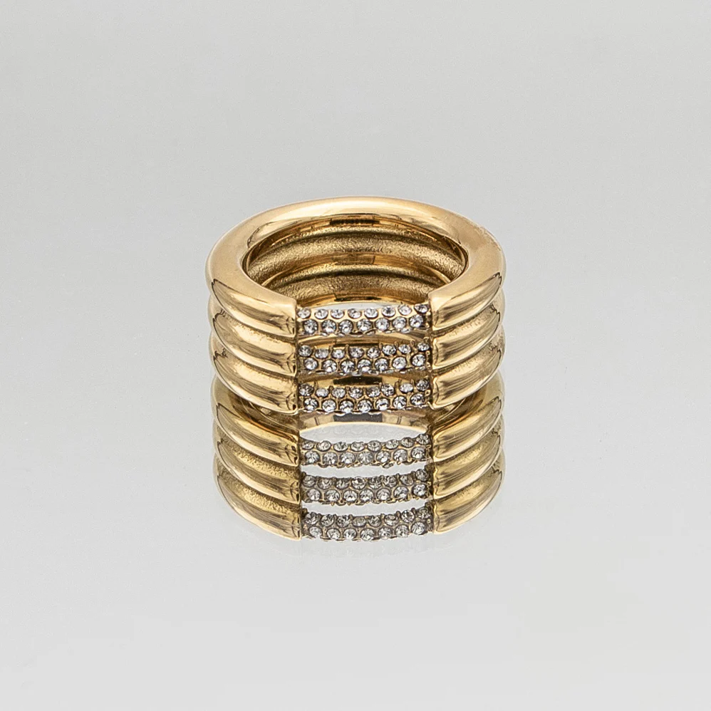Liana Triple Band CZ Ring - Image 6