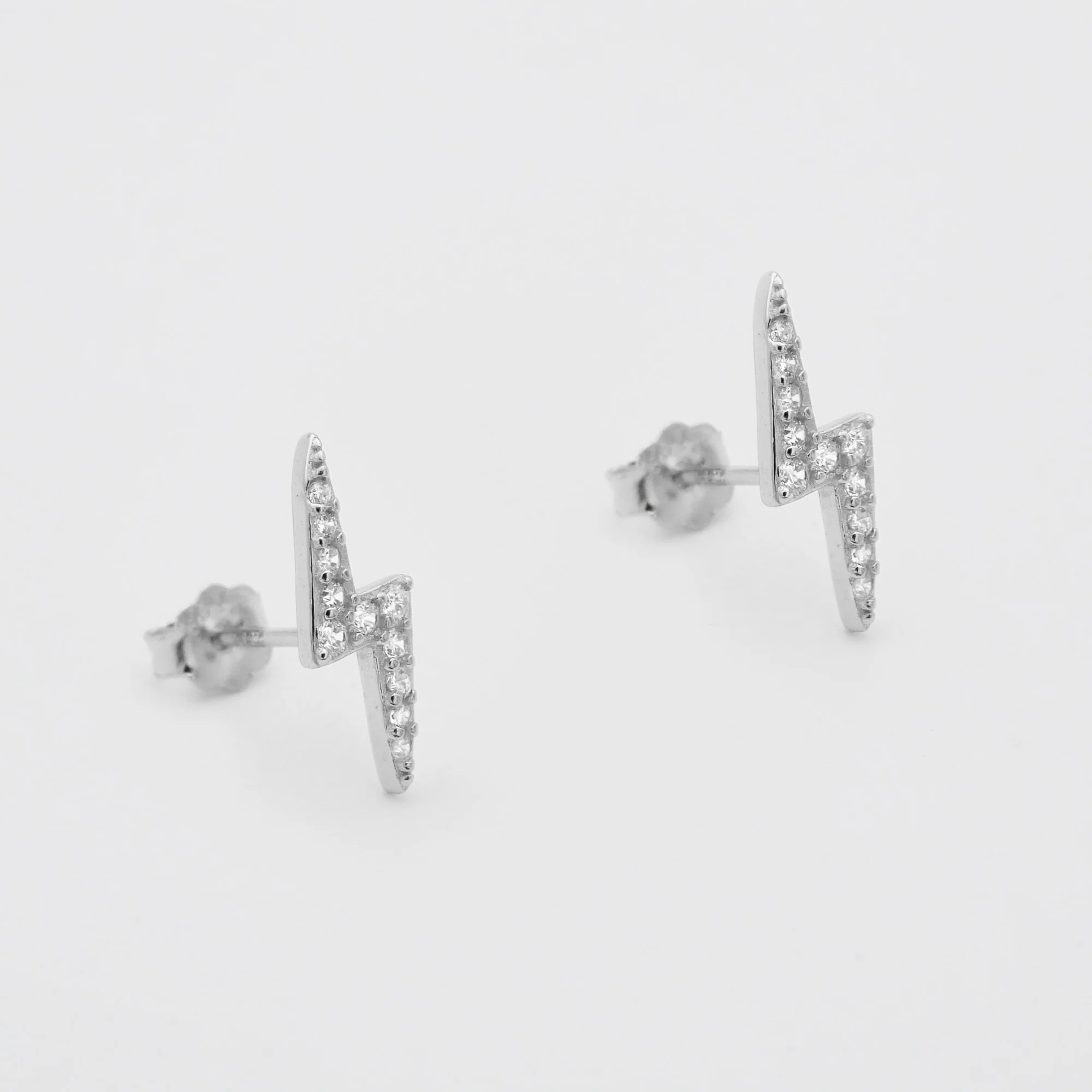Lightning Bolt Stud Earrings - Image 3