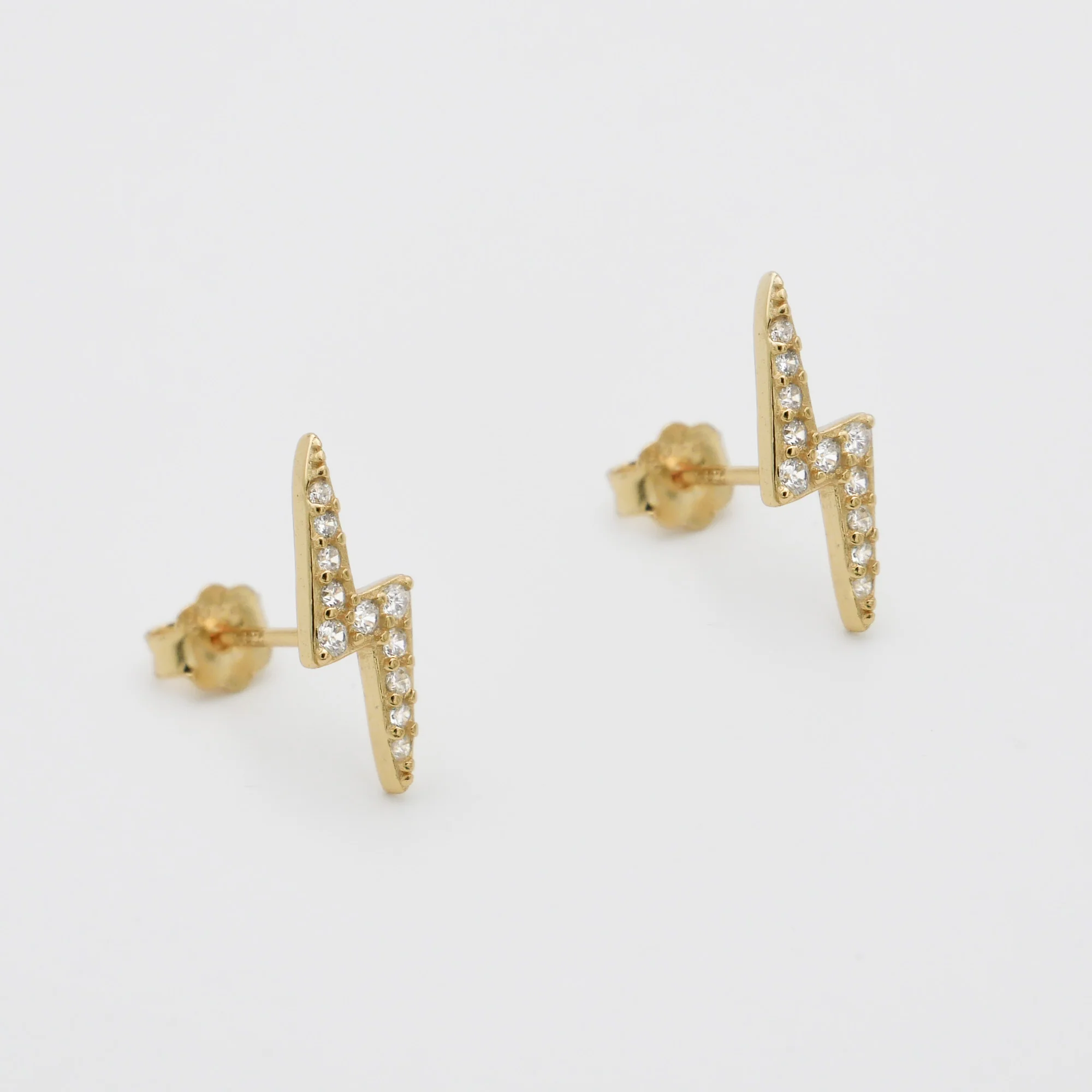 Lightning Bolt Stud Earrings - Image 4