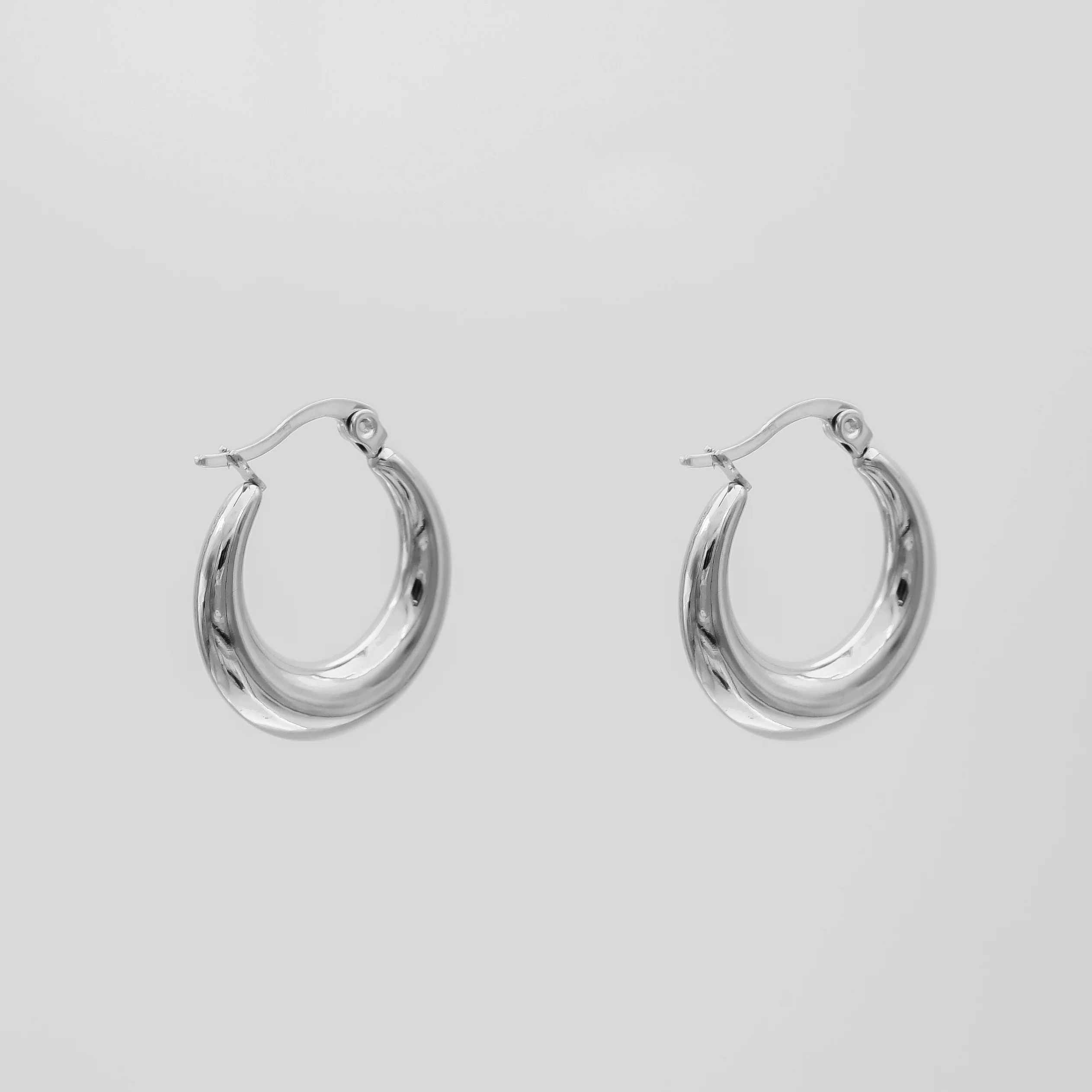 Lina Hoop Earrings | Silver - Image 2