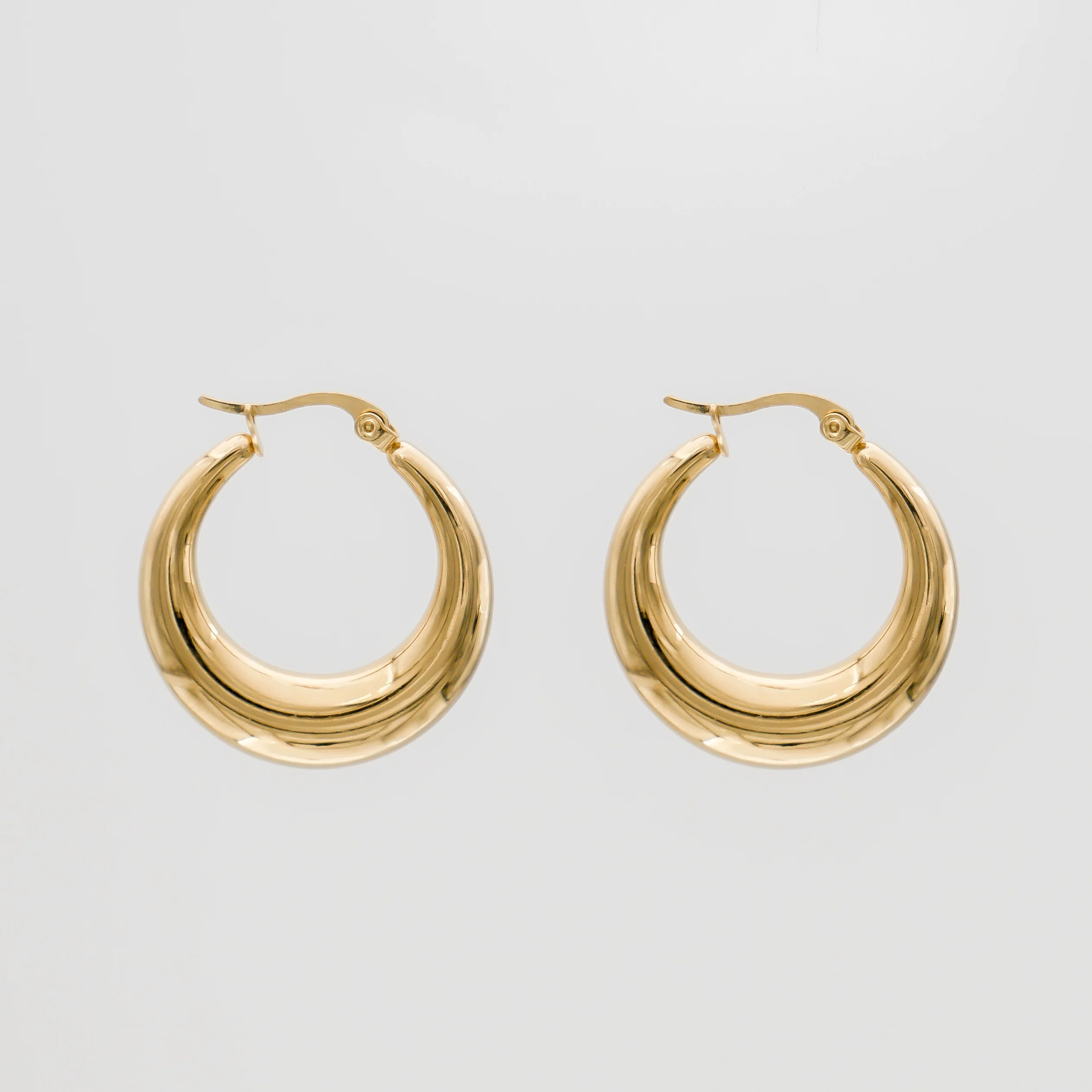 Lina Hoop Earrings | Gold - Image 3