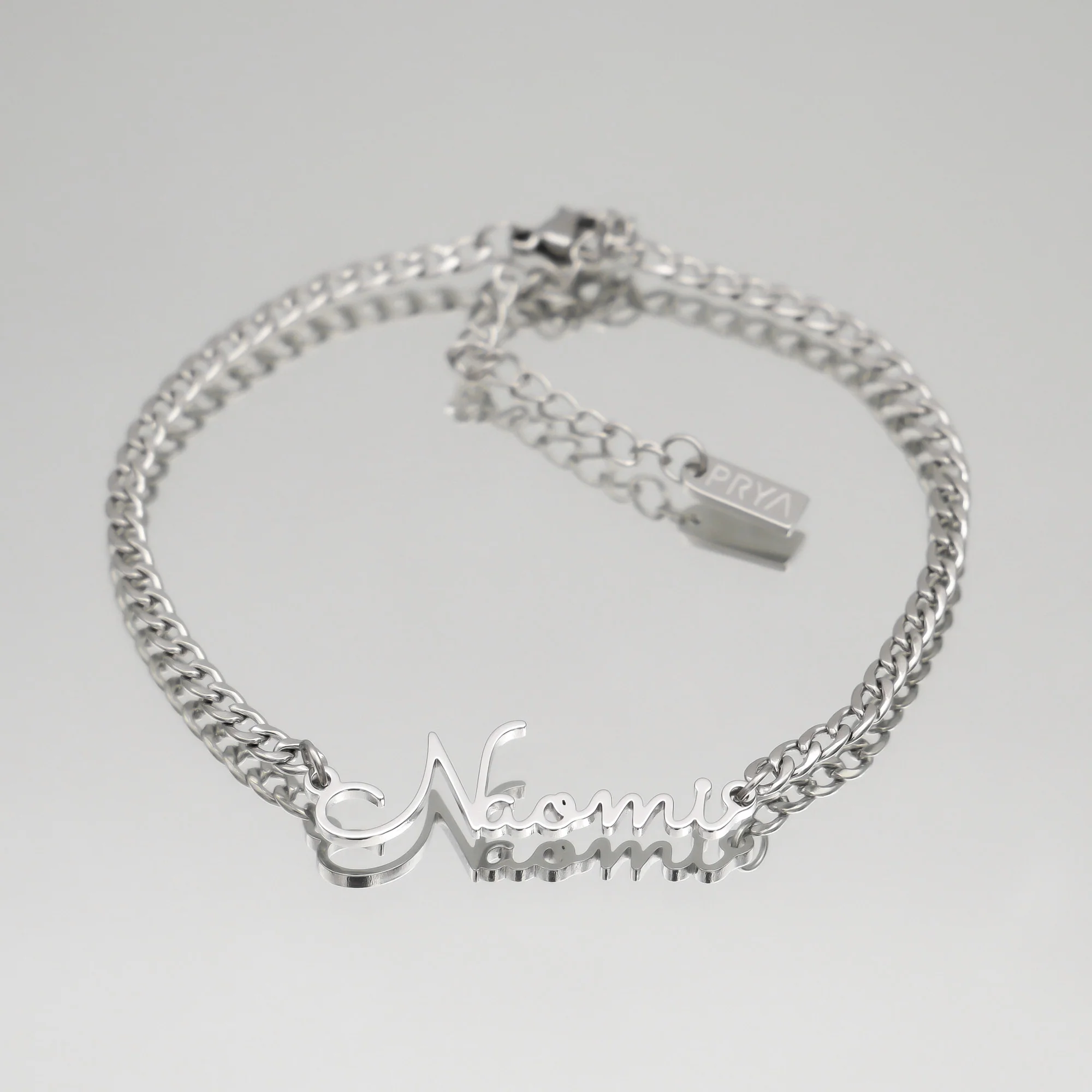 London Custom Name Anklet - Image 2