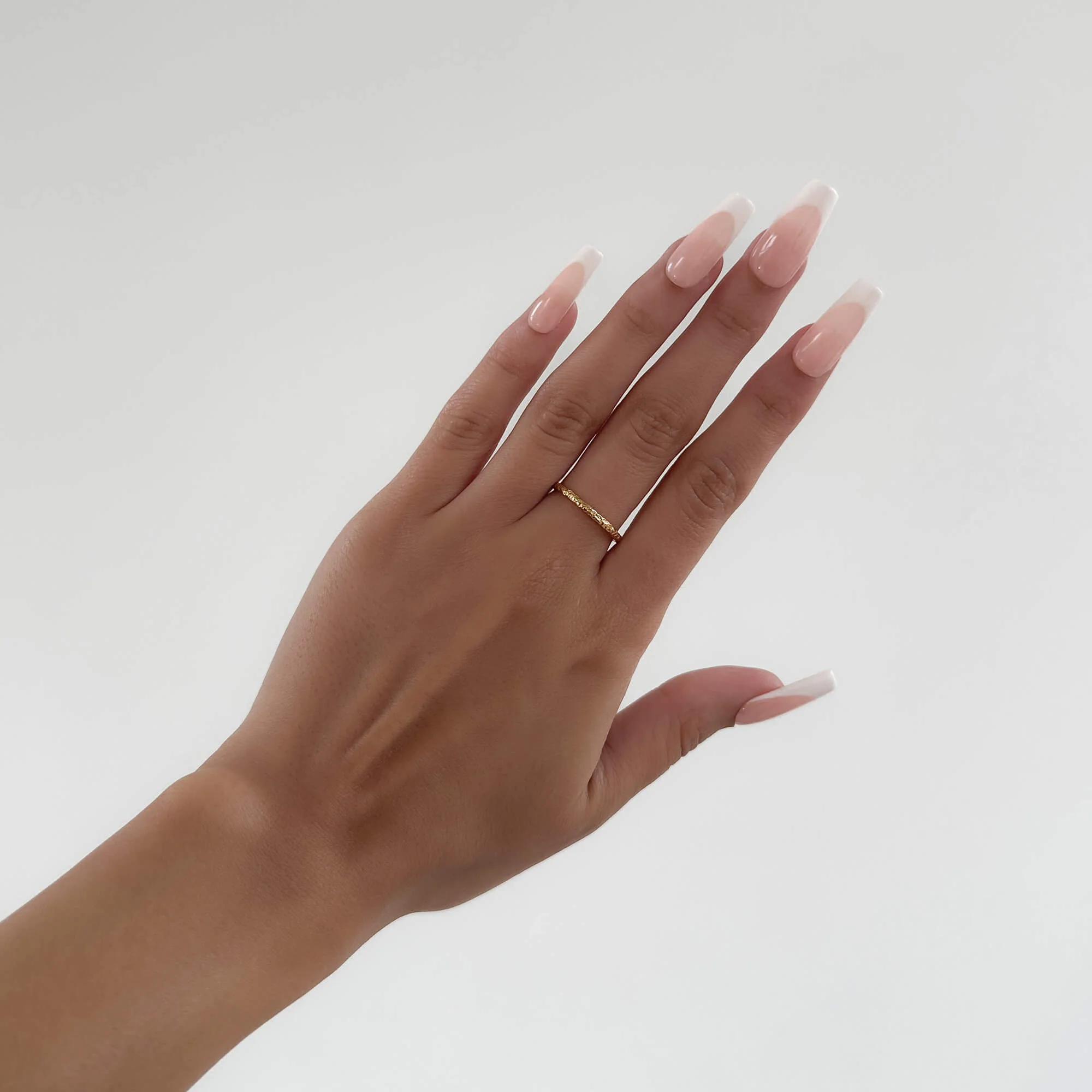 Luiza Hammered Band Ring - Image 2
