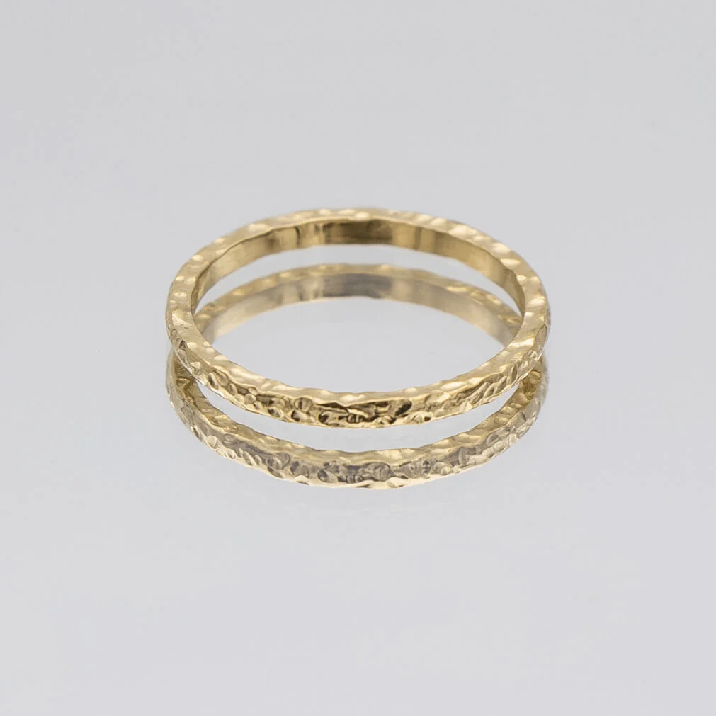 Luiza Hammered Band Ring - Image 3