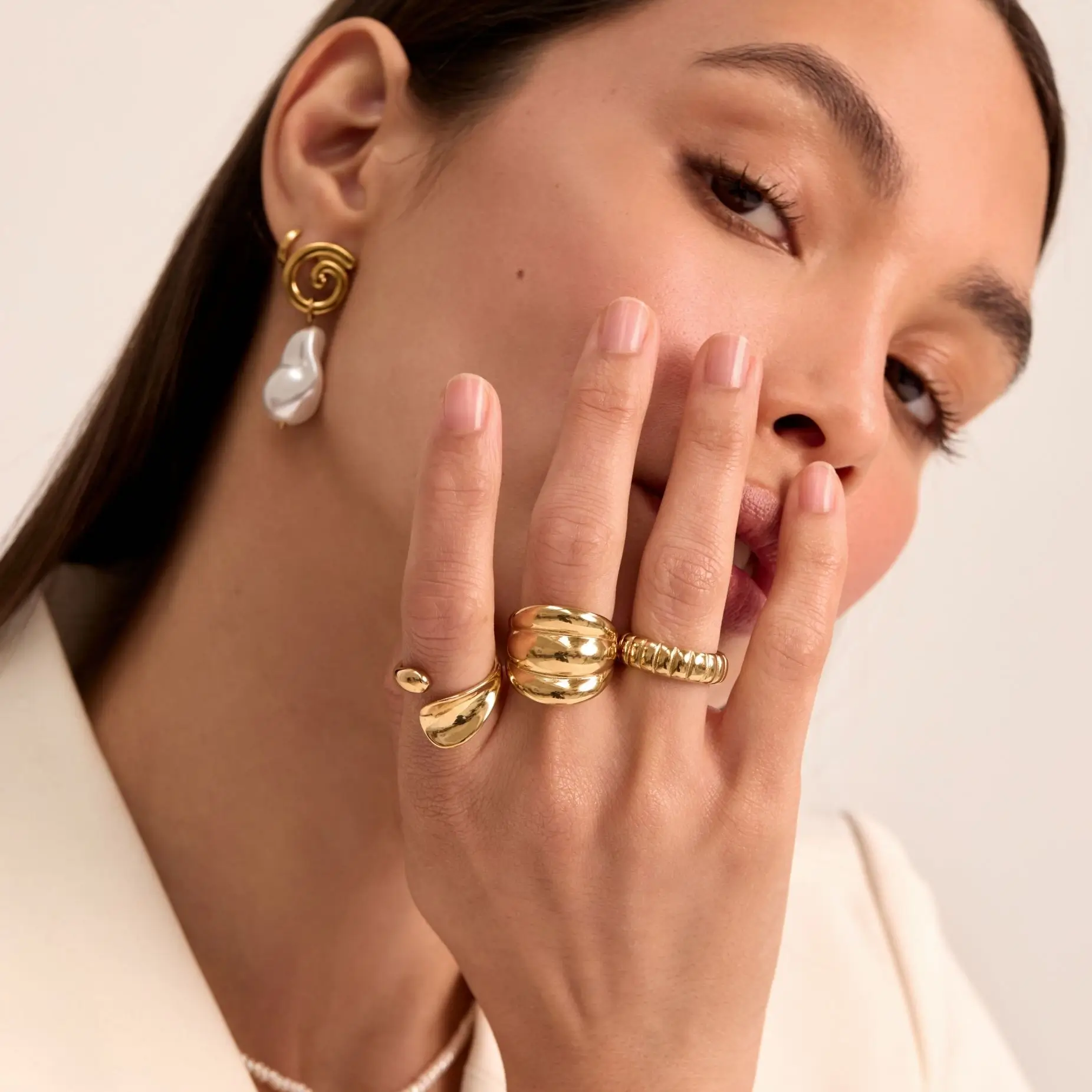 Maeve Chunky Triple Band Ring - Image 2