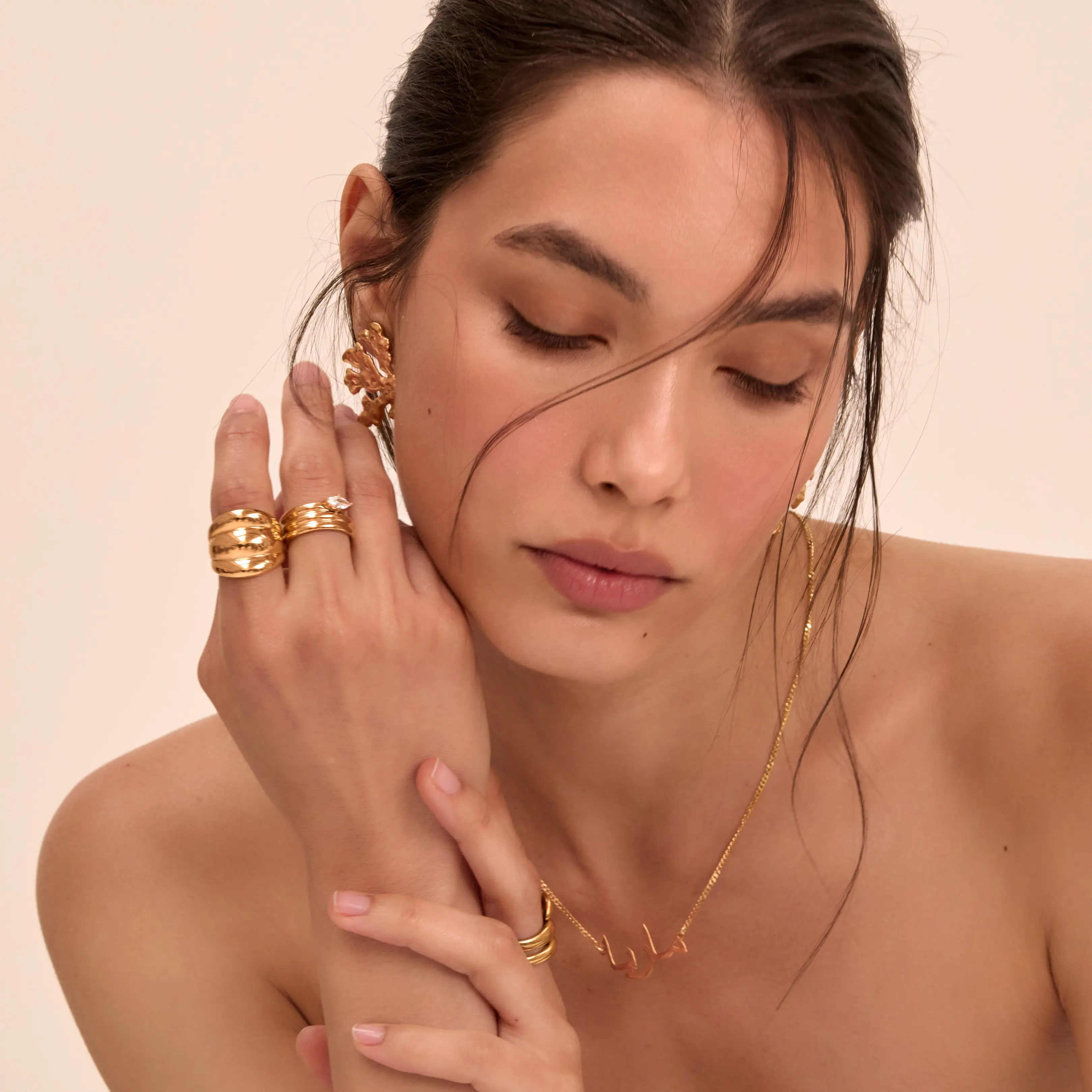 Maeve Chunky Triple Band Ring - Image 3