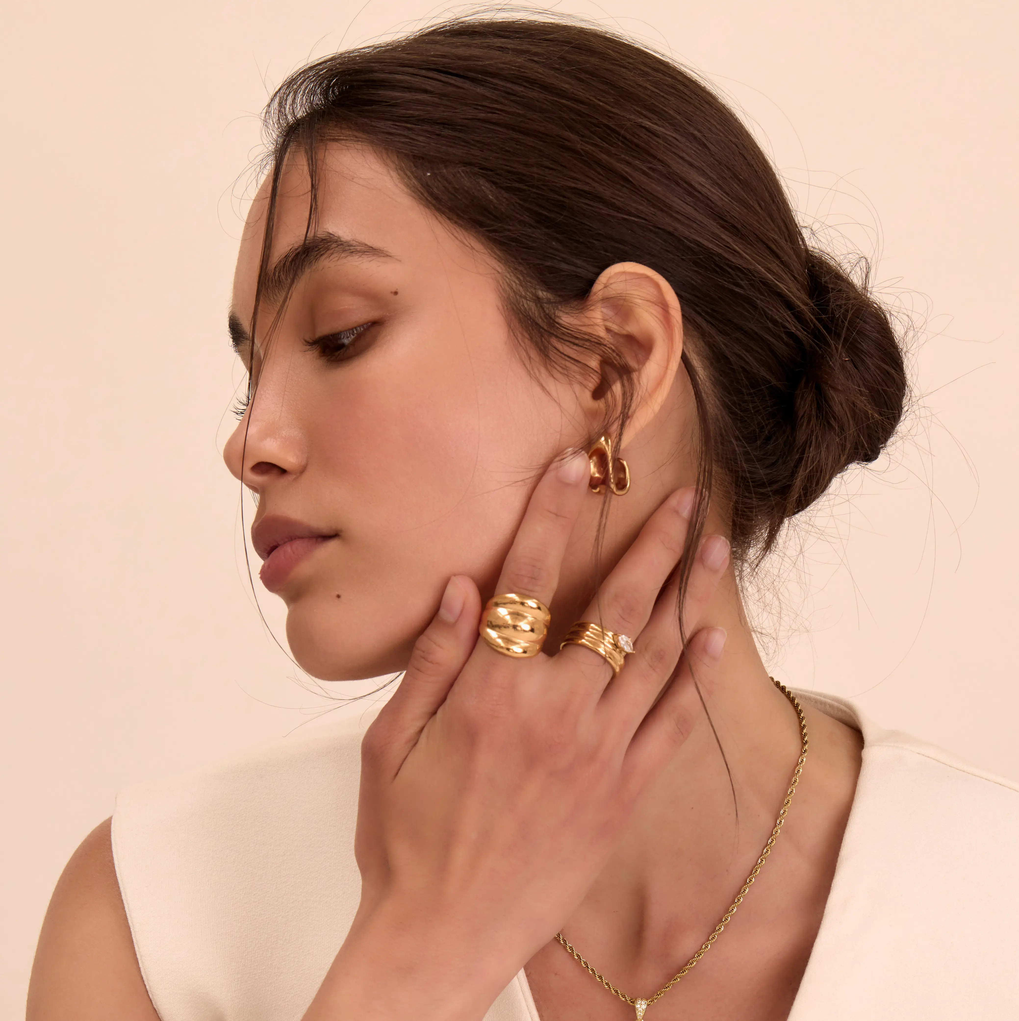 Maeve Chunky Triple Band Ring - Image 7
