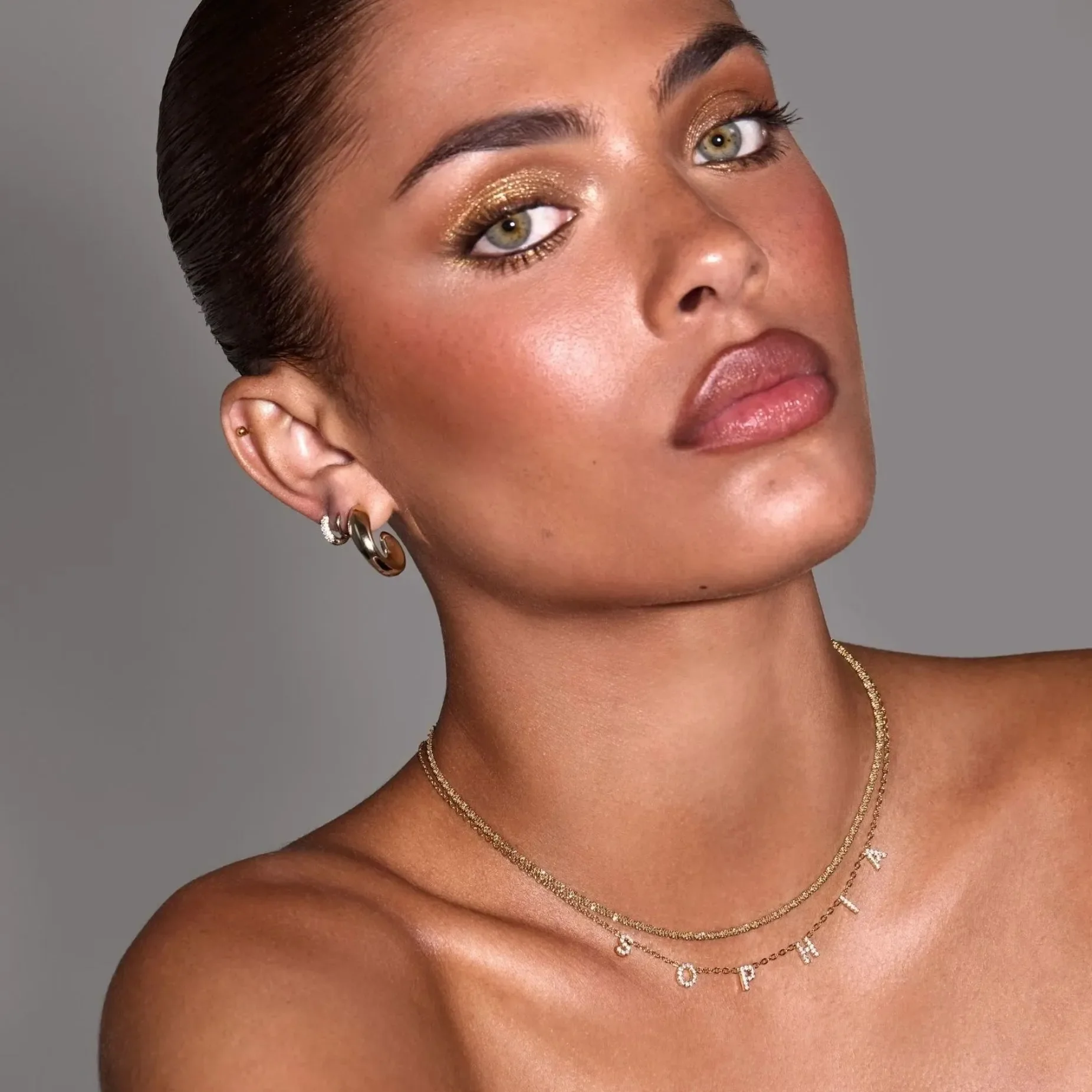 Maia Pavé Custom Name Necklace - Image 11