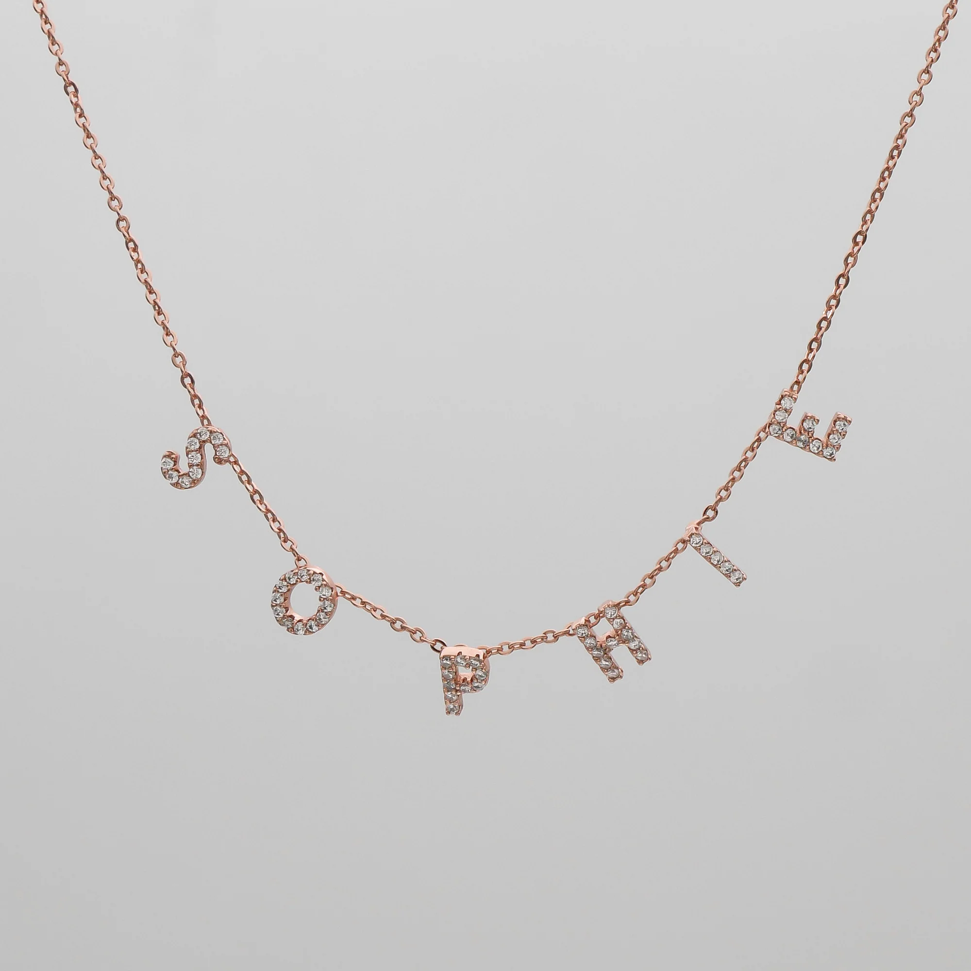 Maia Pavé Custom Name Necklace - Image 8