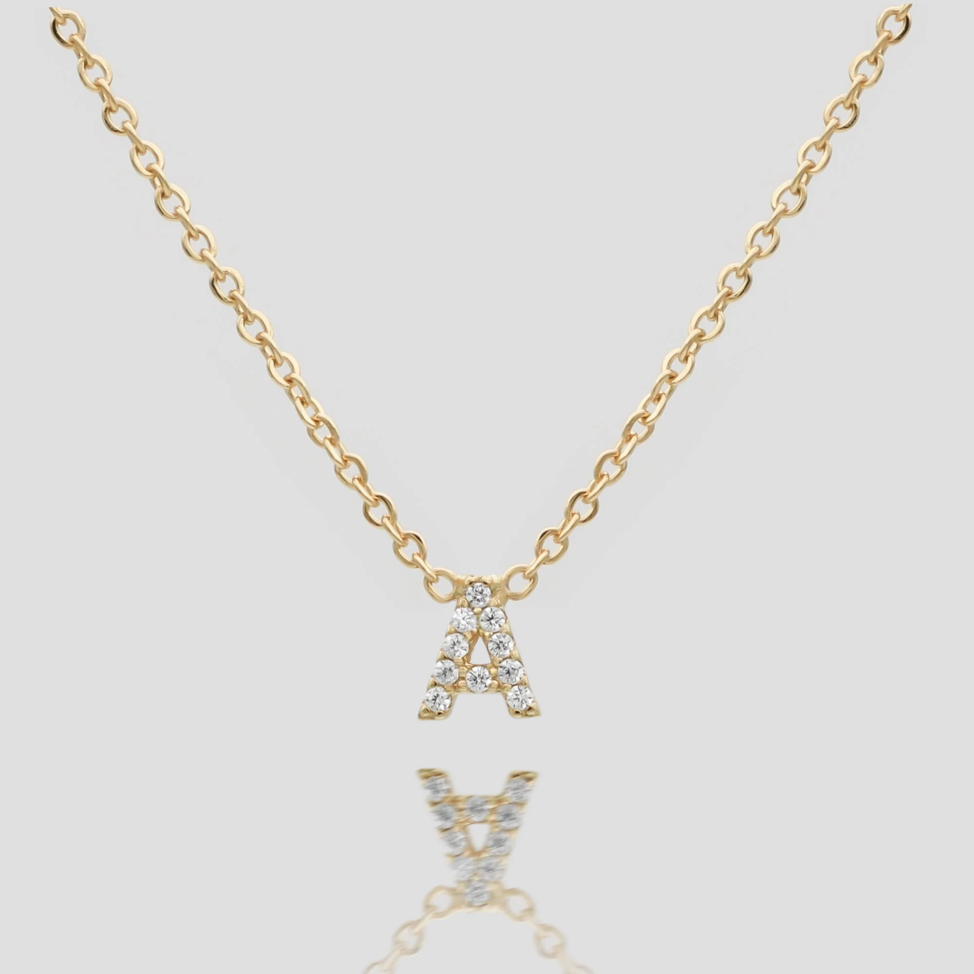 Maia Pave Initial Necklace