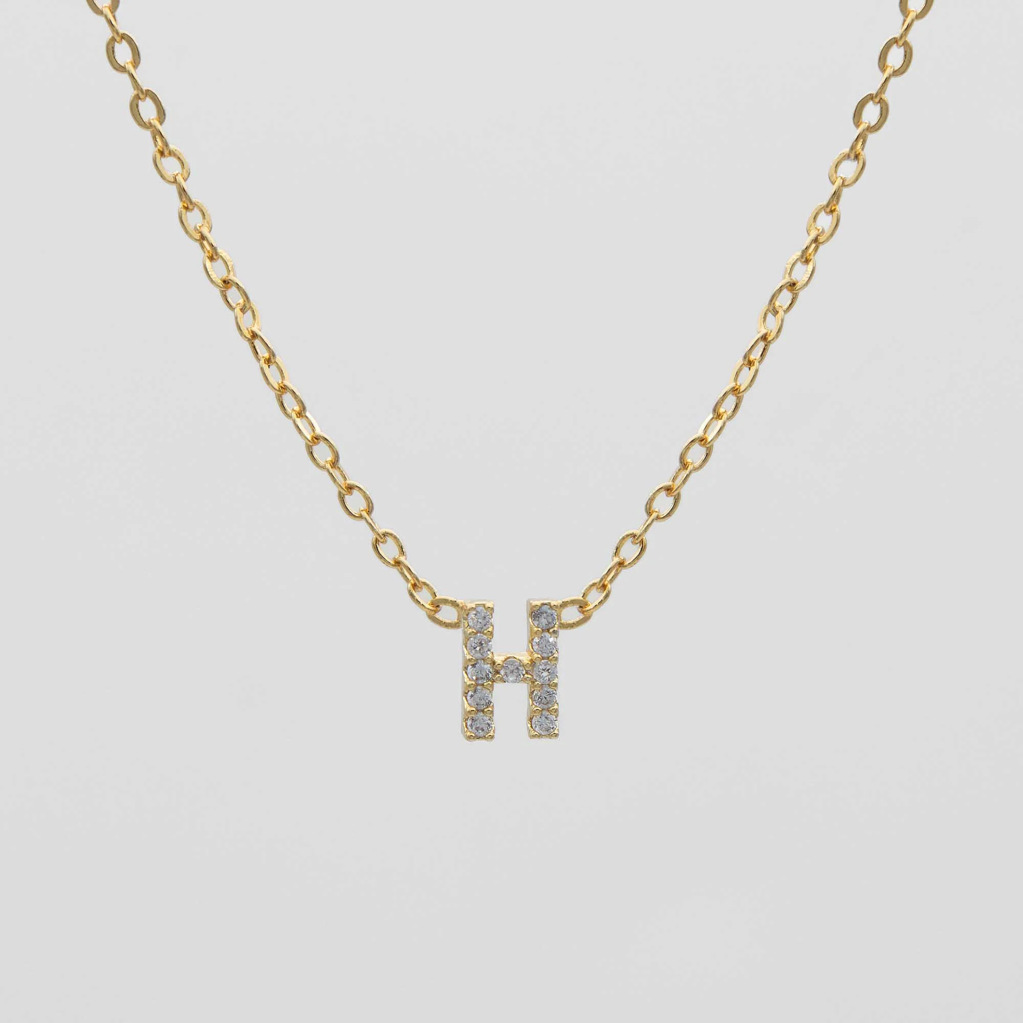 Maia Pave Initial Necklace - Image 11