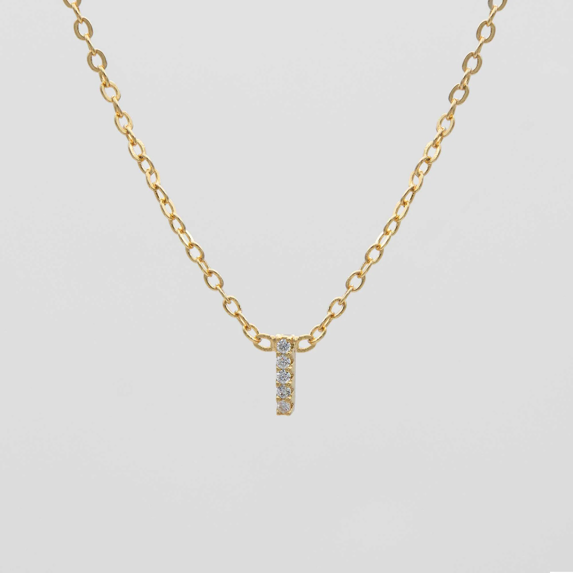 Maia Pave Initial Necklace - Image 12