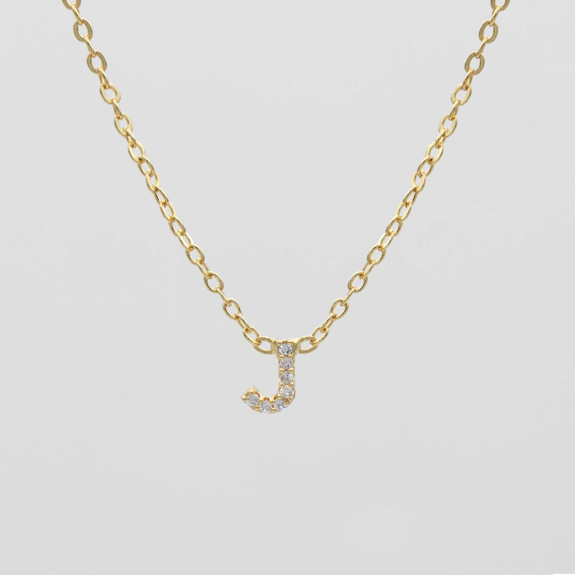 Maia Pave Initial Necklace - Image 13