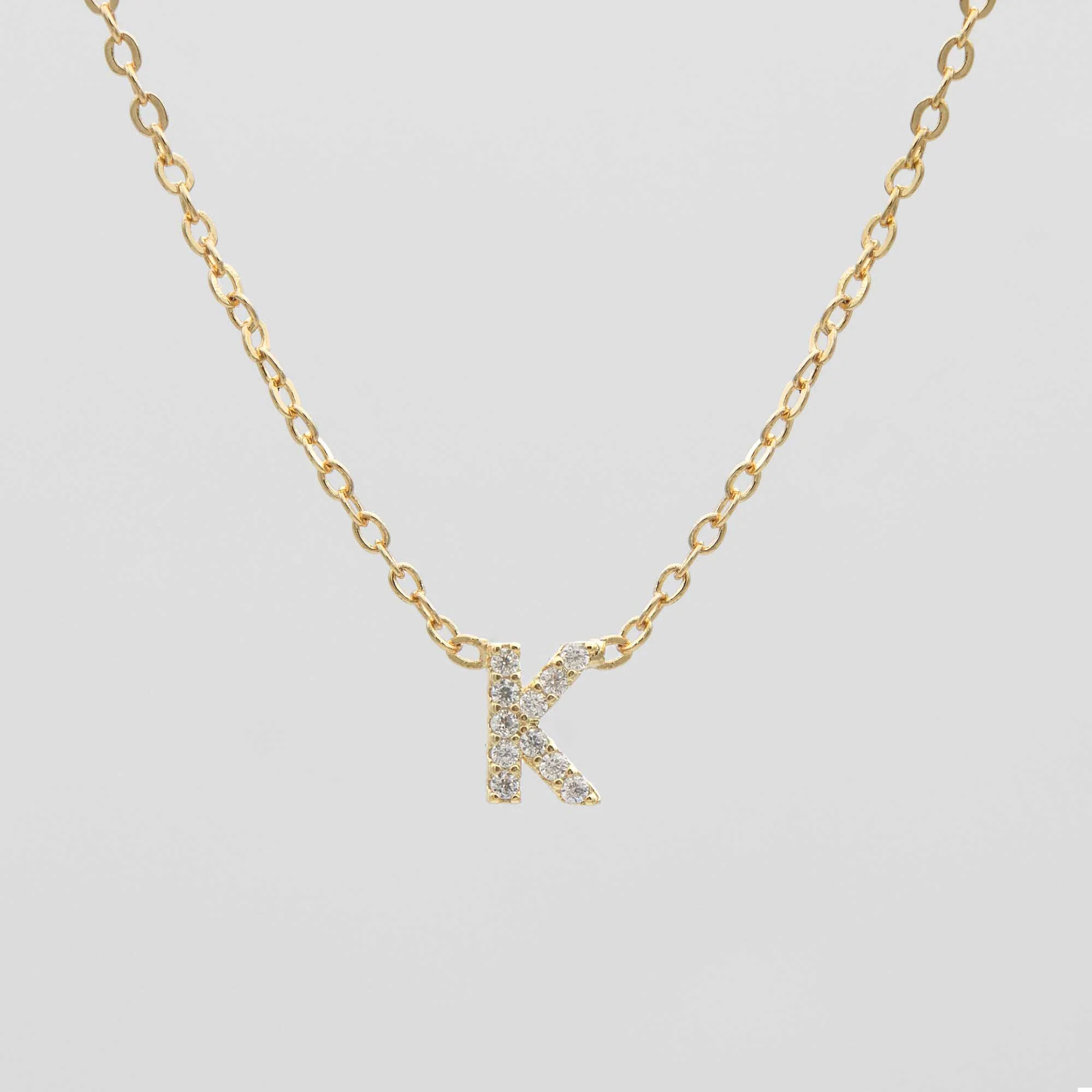 Maia Pave Initial Necklace - Image 14