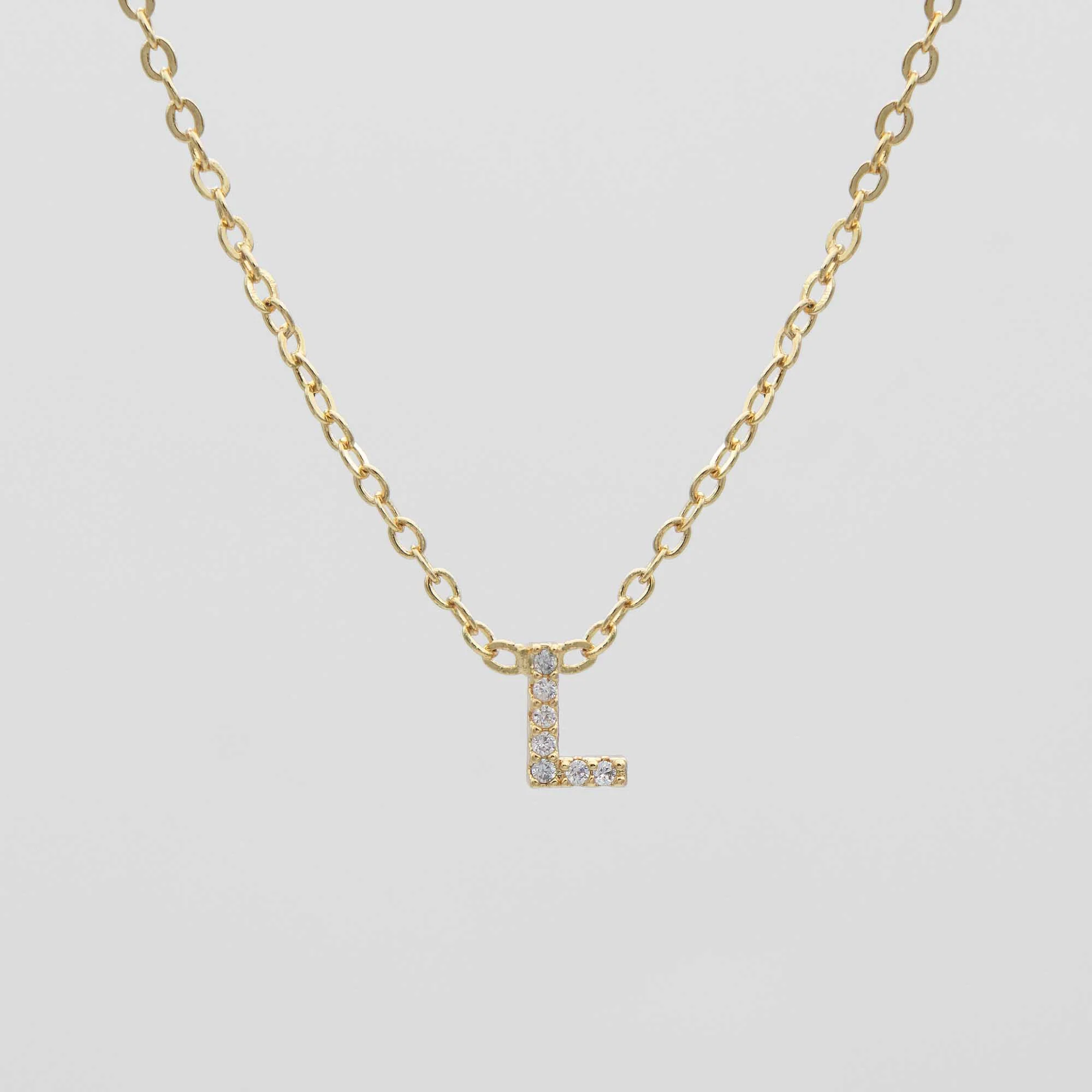 Maia Pave Initial Necklace - Image 15