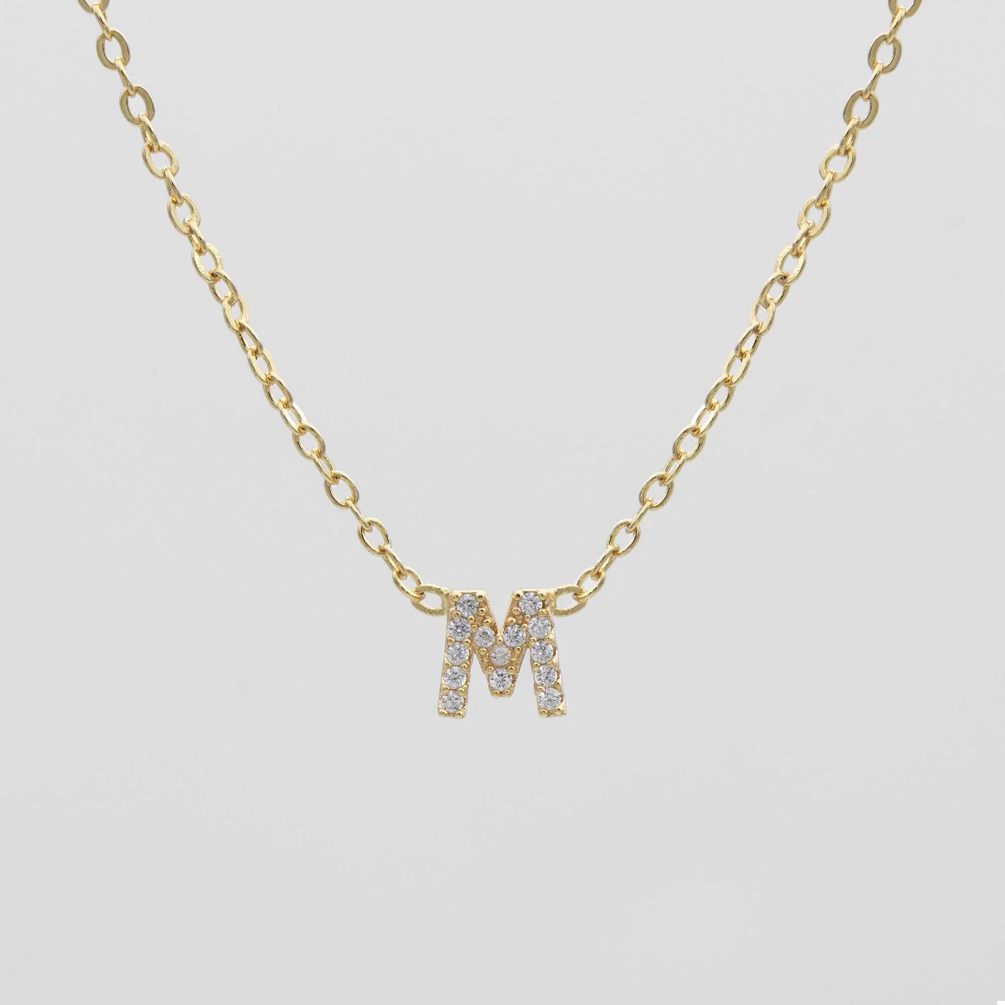 Maia Pave Initial Necklace - Image 16