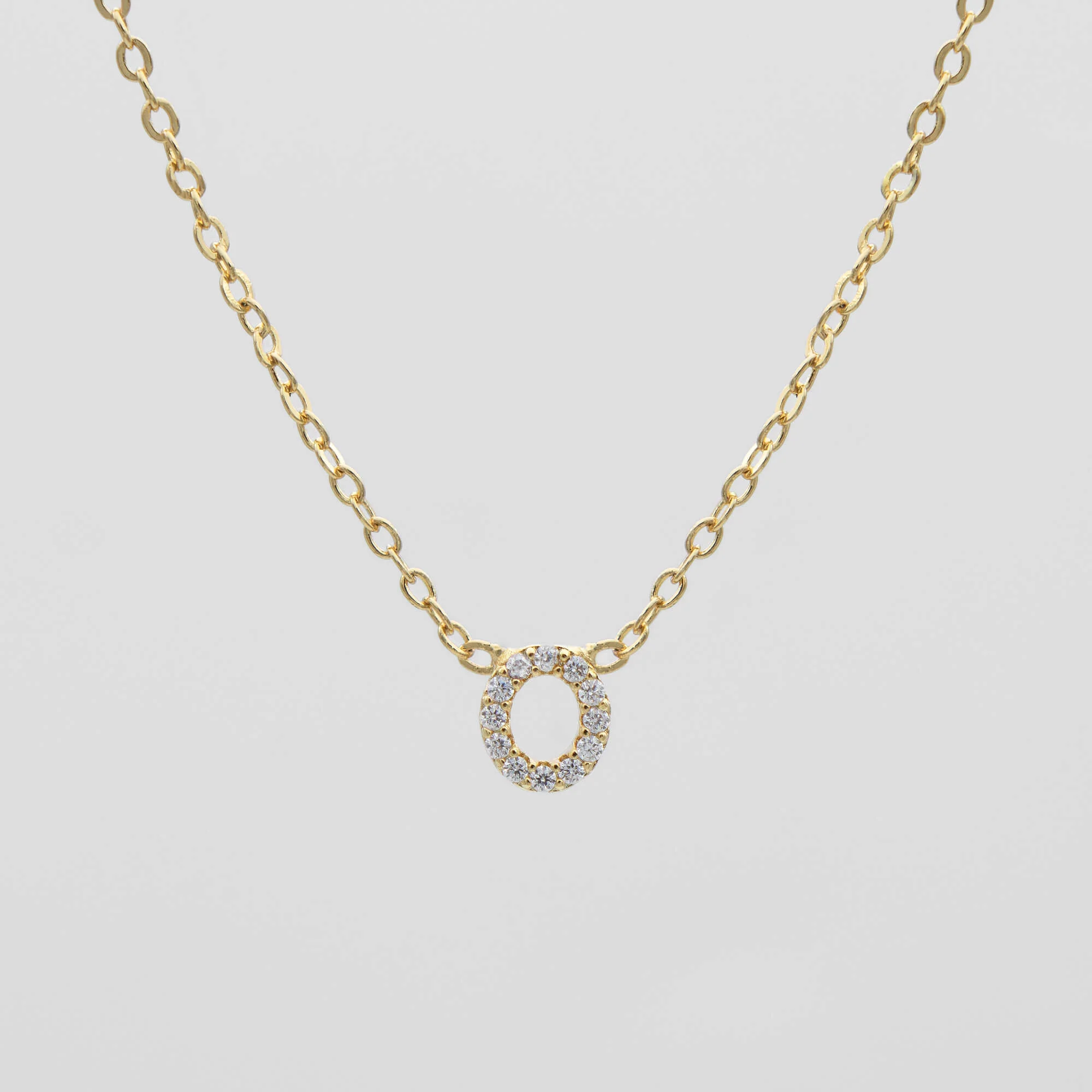 Maia Pave Initial Necklace - Image 18
