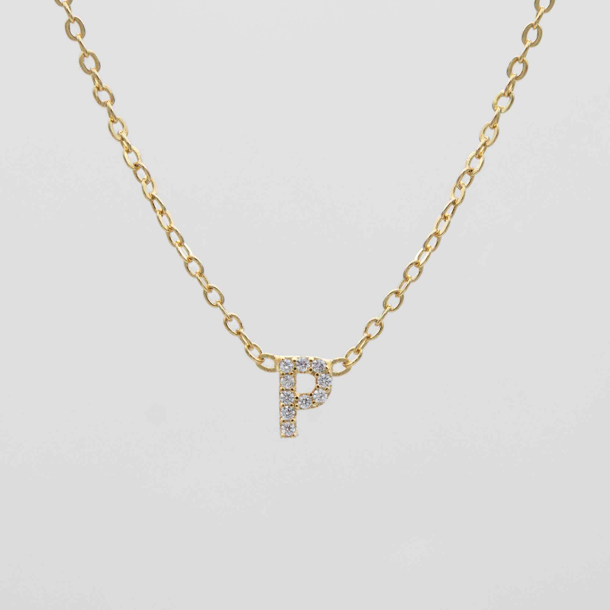 Maia Pave Initial Necklace - Image 19