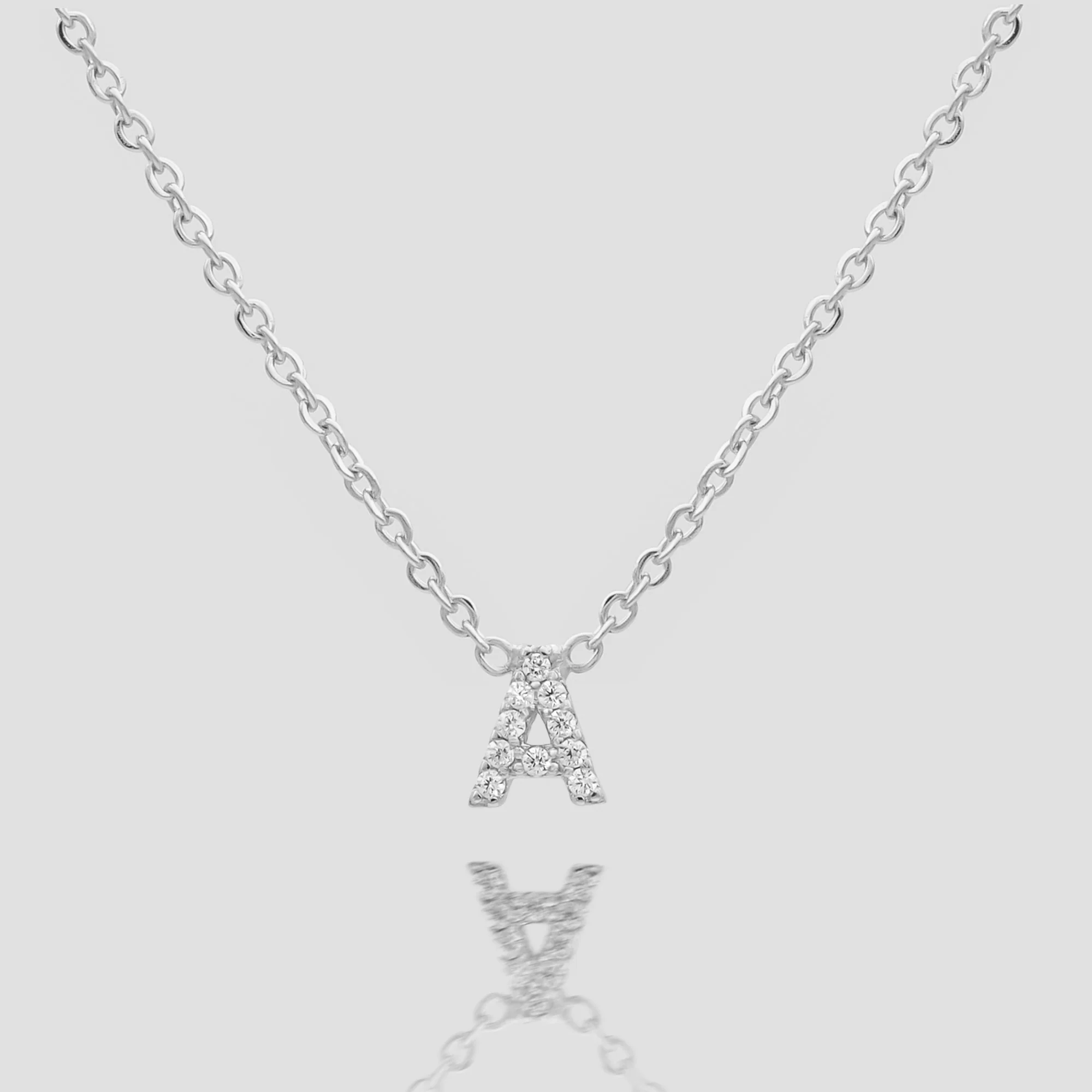 Maia Pave Initial Necklace - Image 2