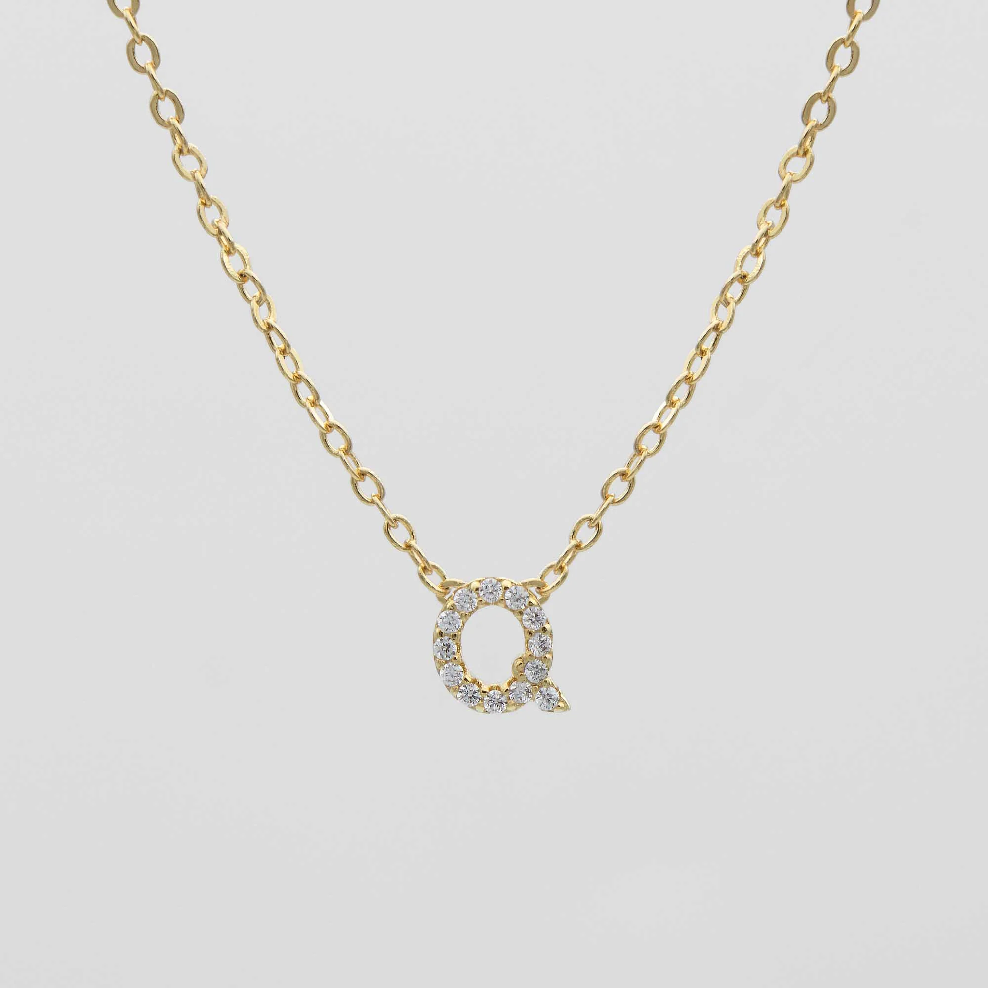 Maia Pave Initial Necklace - Image 20