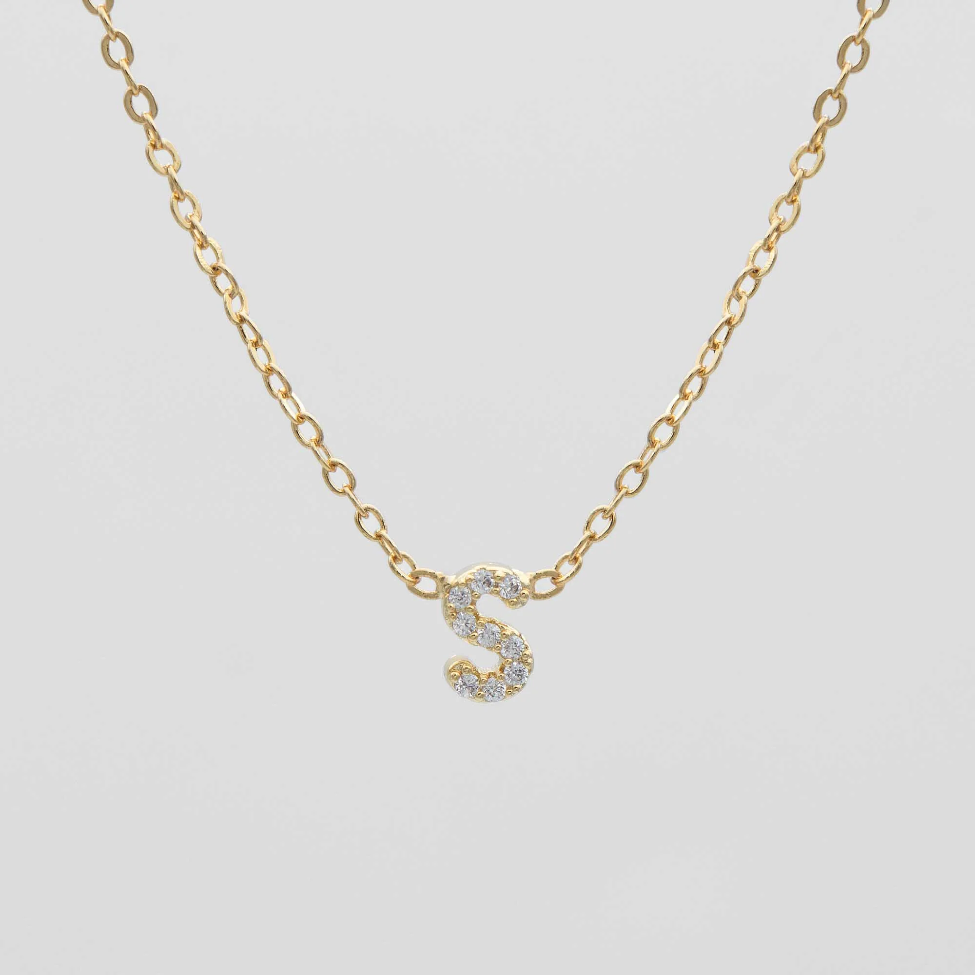 Maia Pave Initial Necklace - Image 22