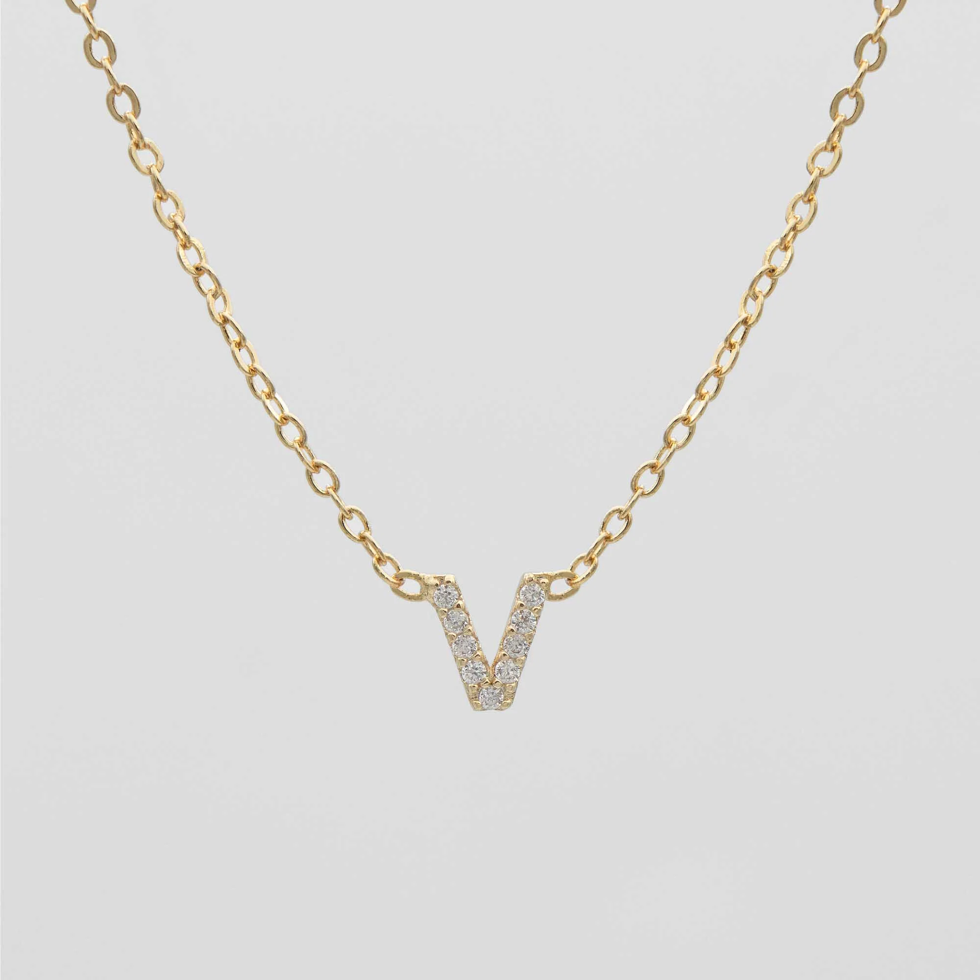 Maia Pave Initial Necklace - Image 25