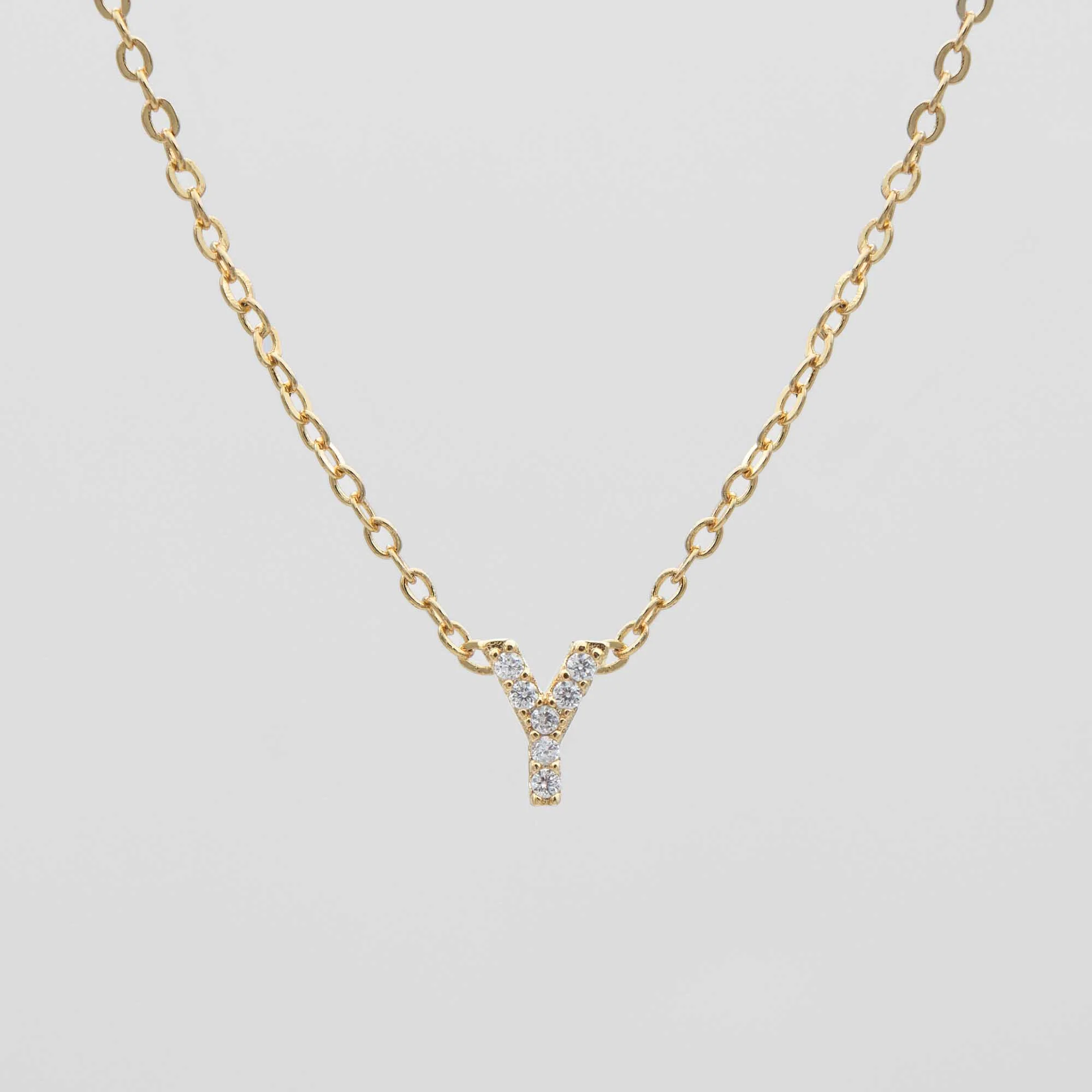 Maia Pave Initial Necklace - Image 28