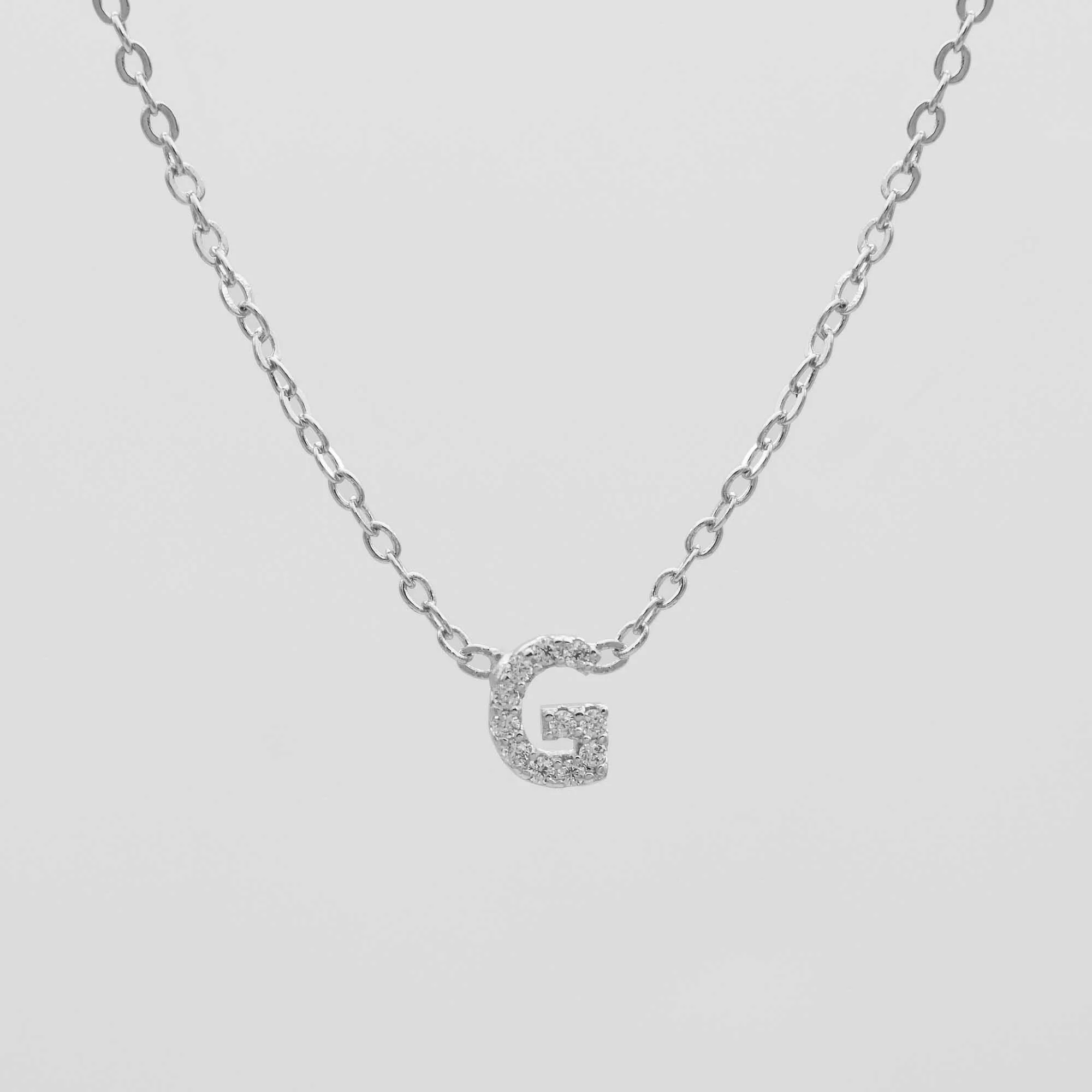 Maia Pave Initial Necklace - Image 35