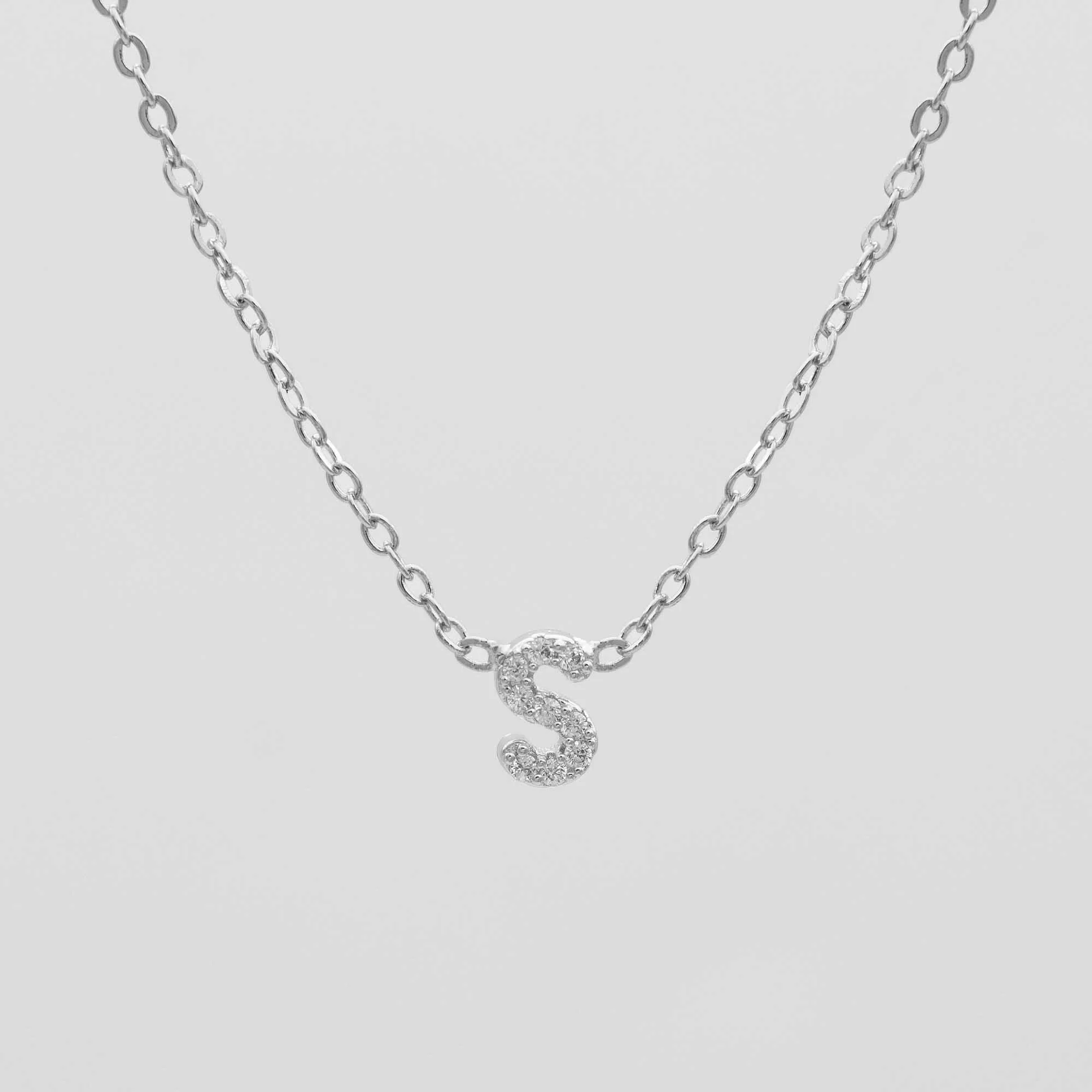 Maia Pave Initial Necklace - Image 44