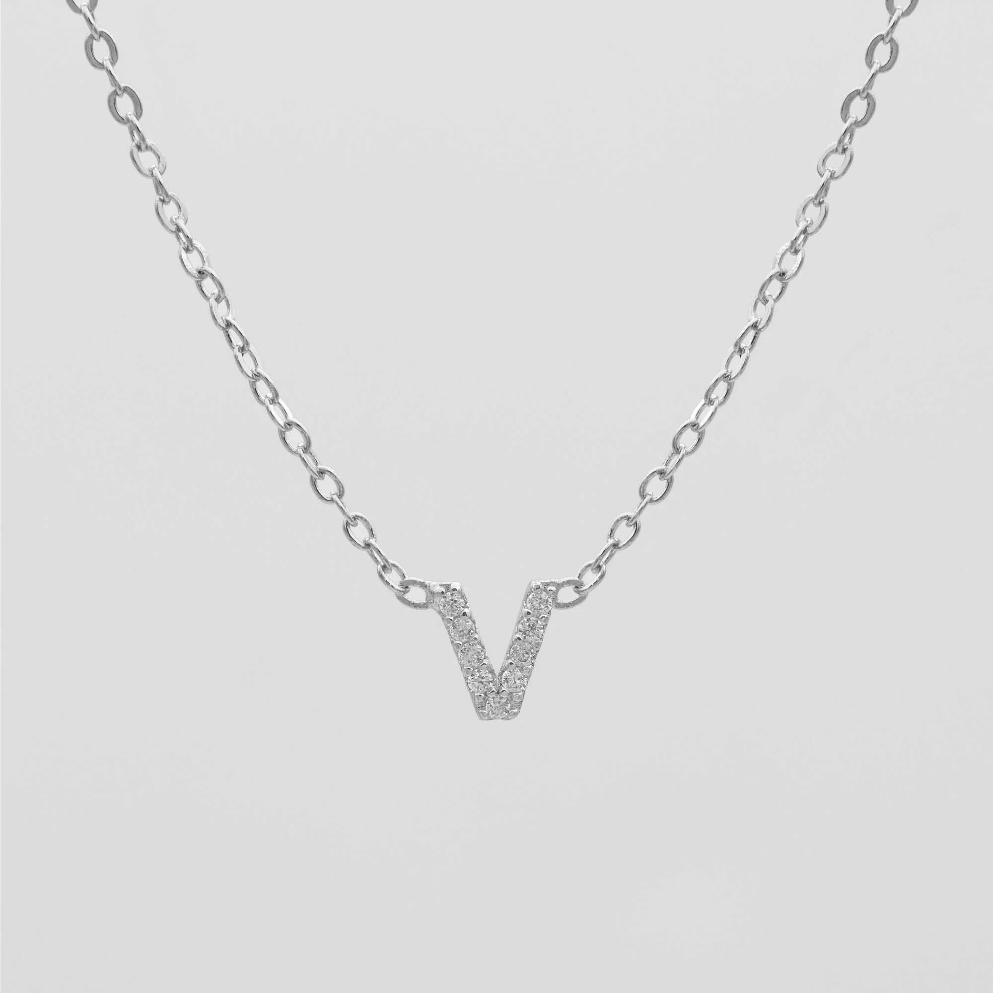 Maia Pave Initial Necklace - Image 47