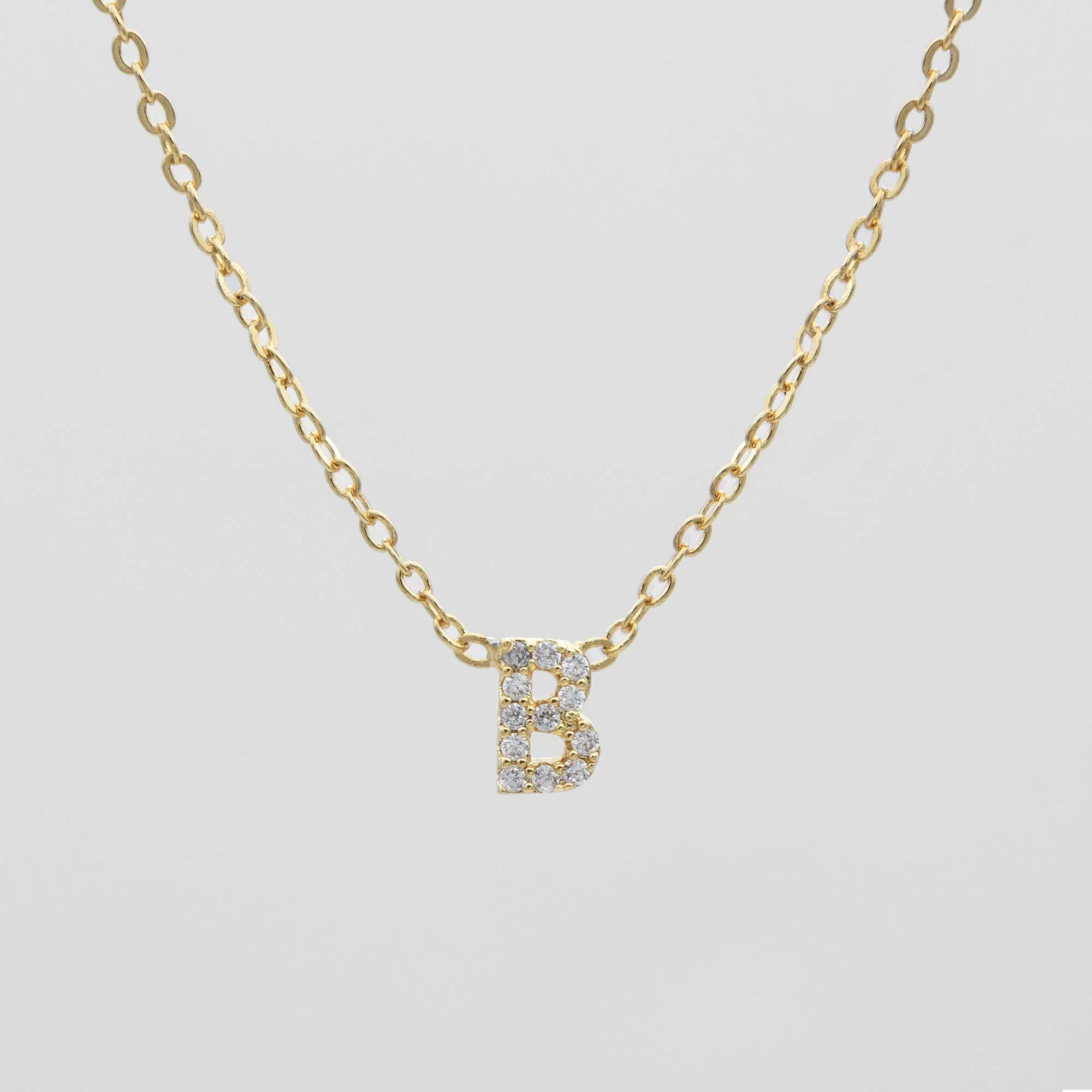 Maia Pave Initial Necklace - Image 5
