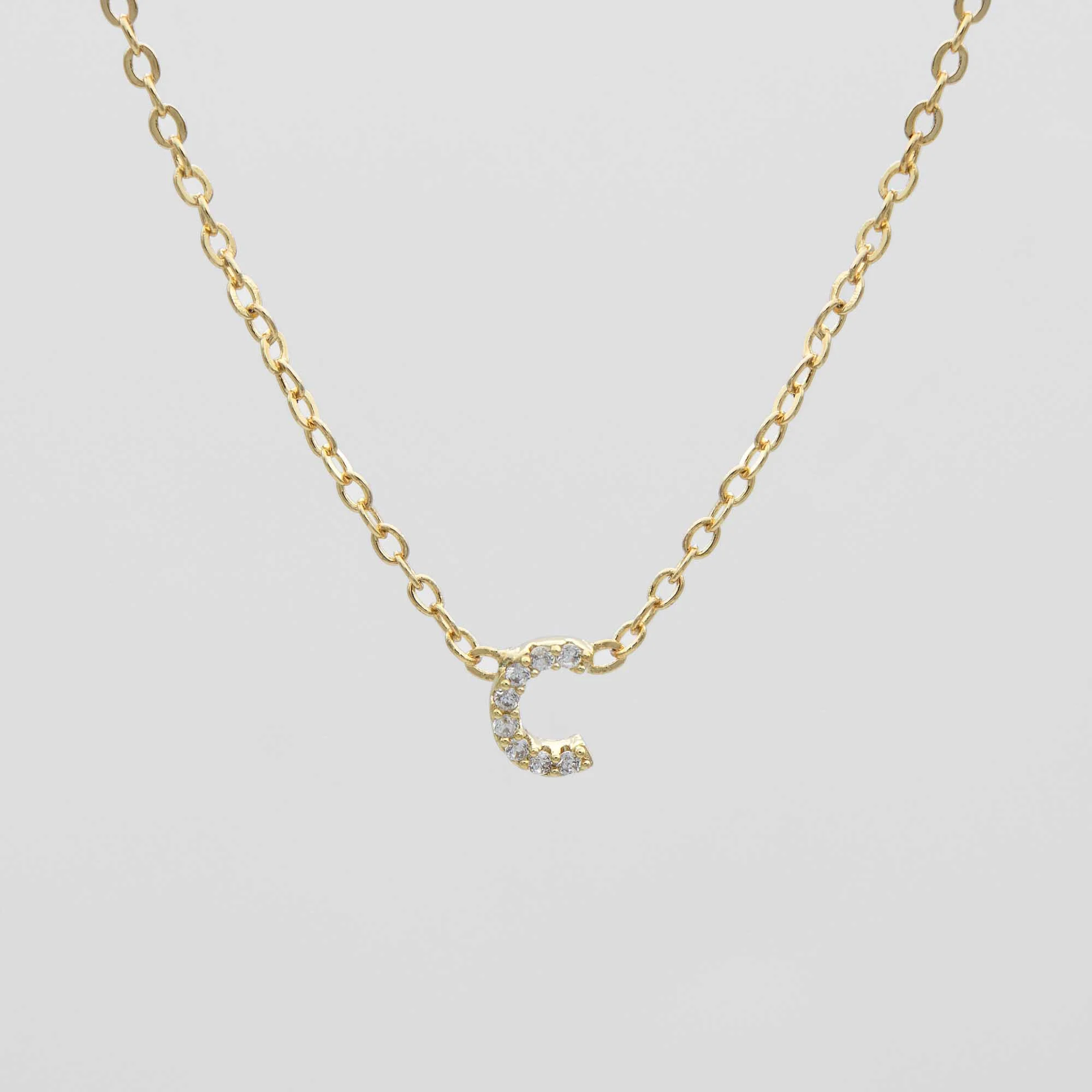 Maia Pave Initial Necklace - Image 6