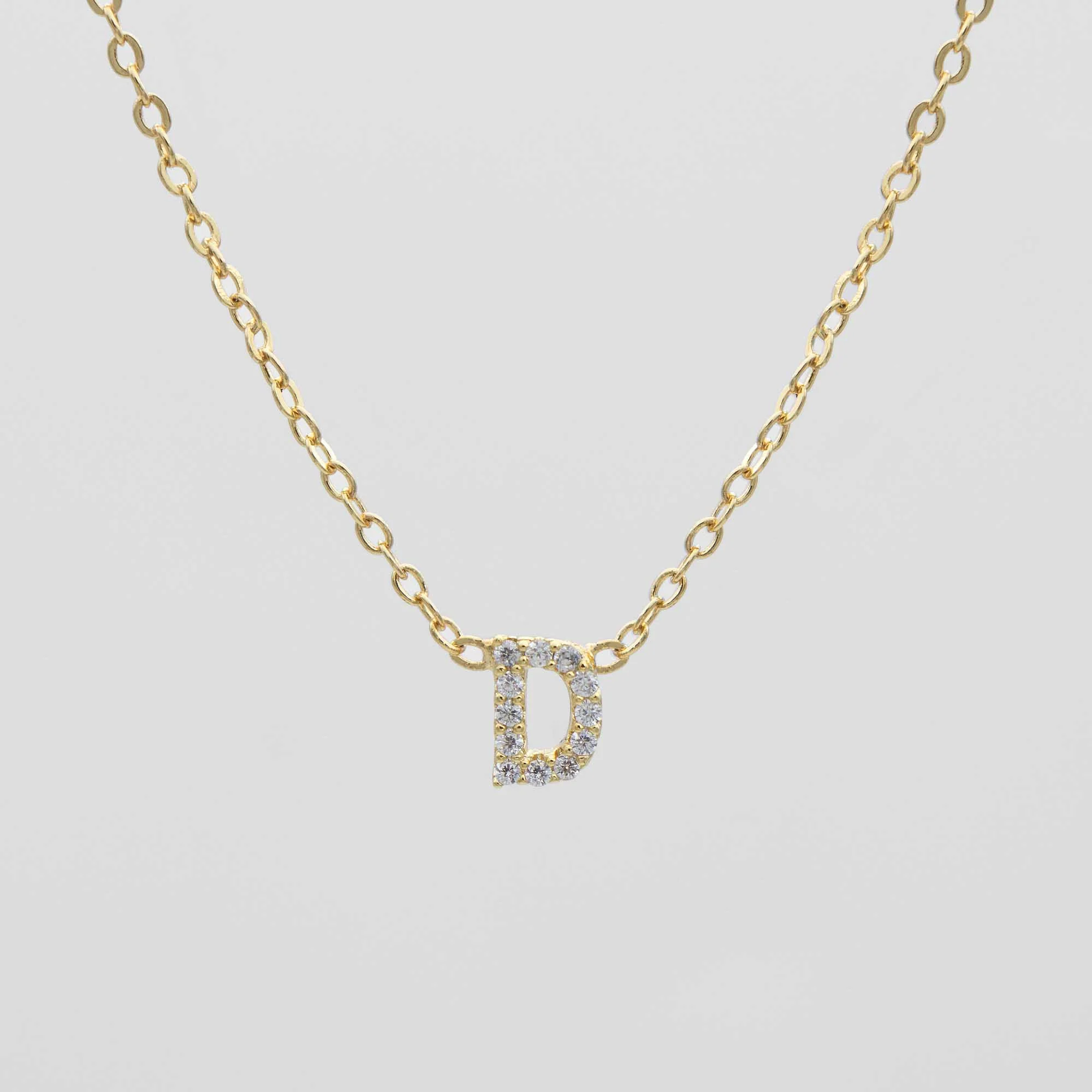 Maia Pave Initial Necklace - Image 7