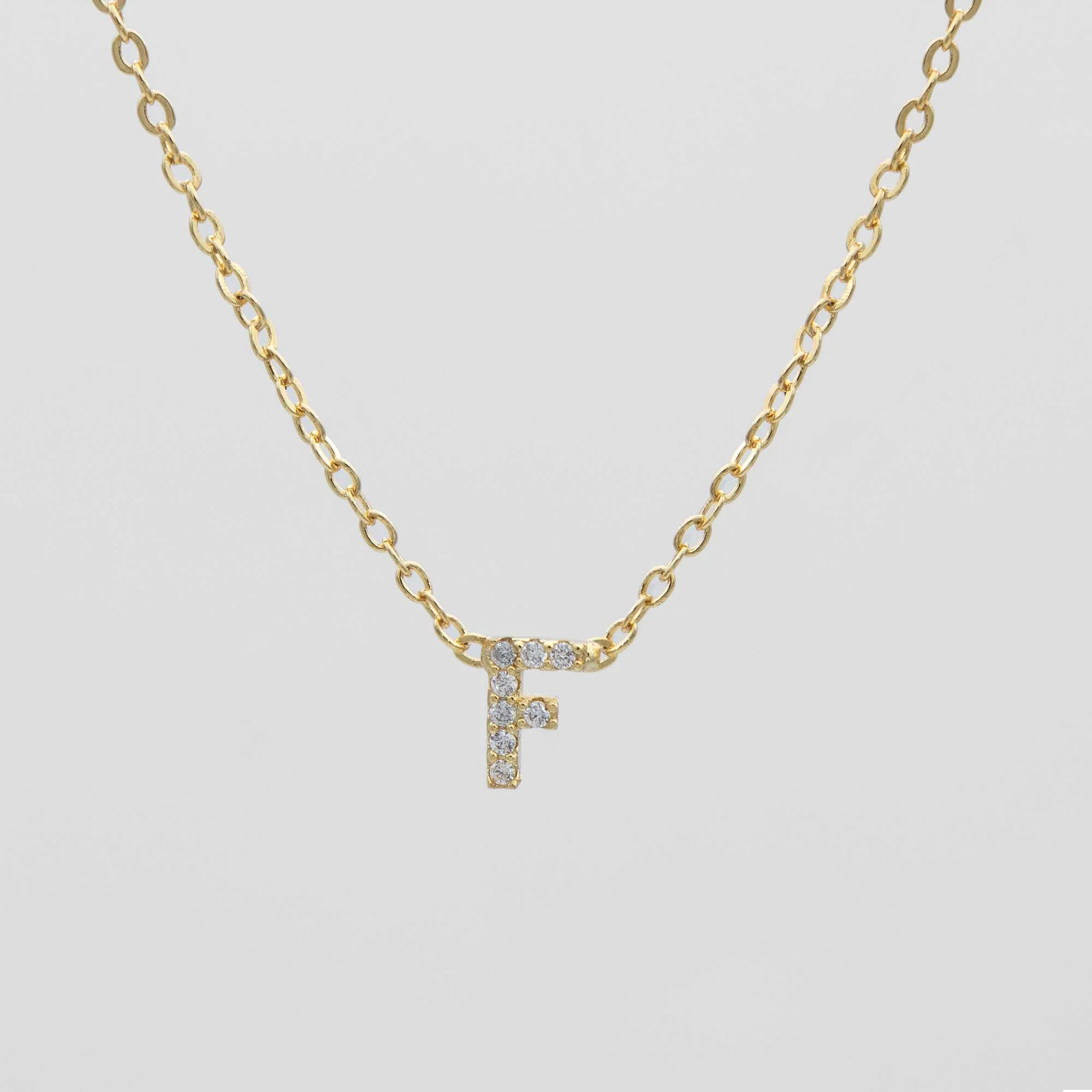 Maia Pave Initial Necklace - Image 9