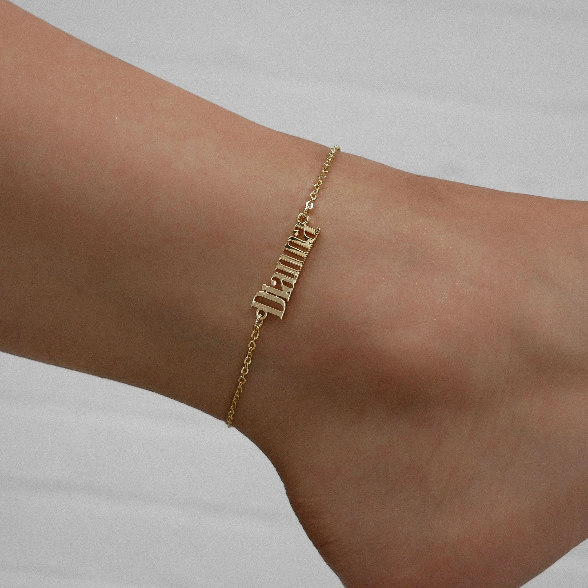 Manhattan Custom Name Anklet - Image 2