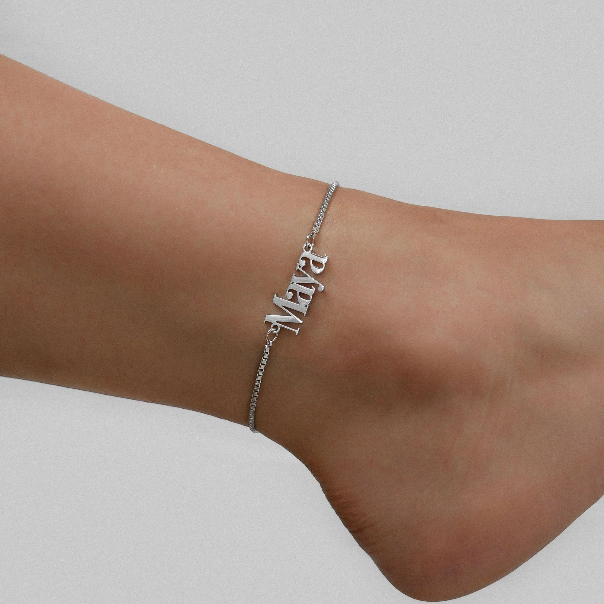 Manhattan Custom Name Anklet - Image 8