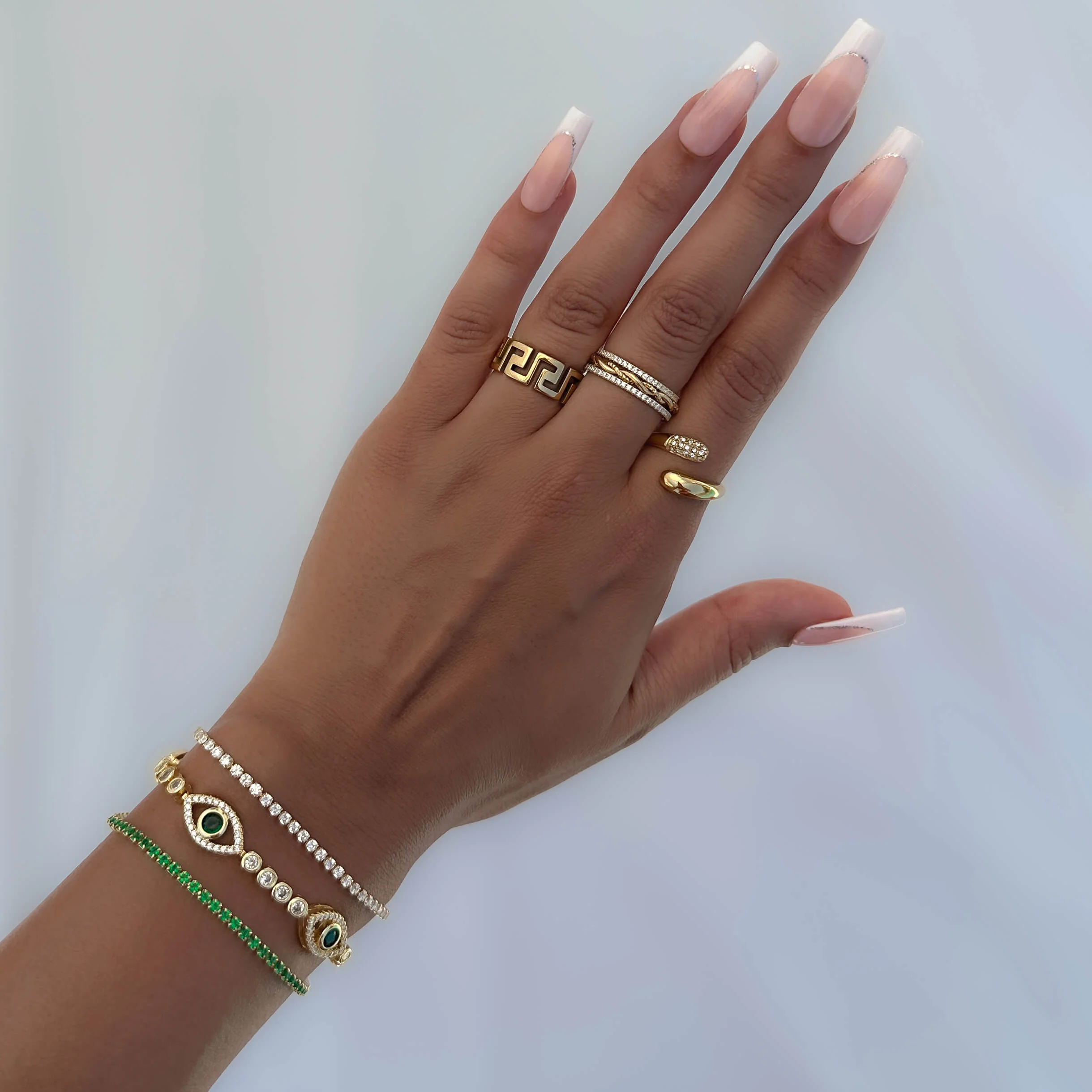 Melia Adjustable Snake Ring - Image 2