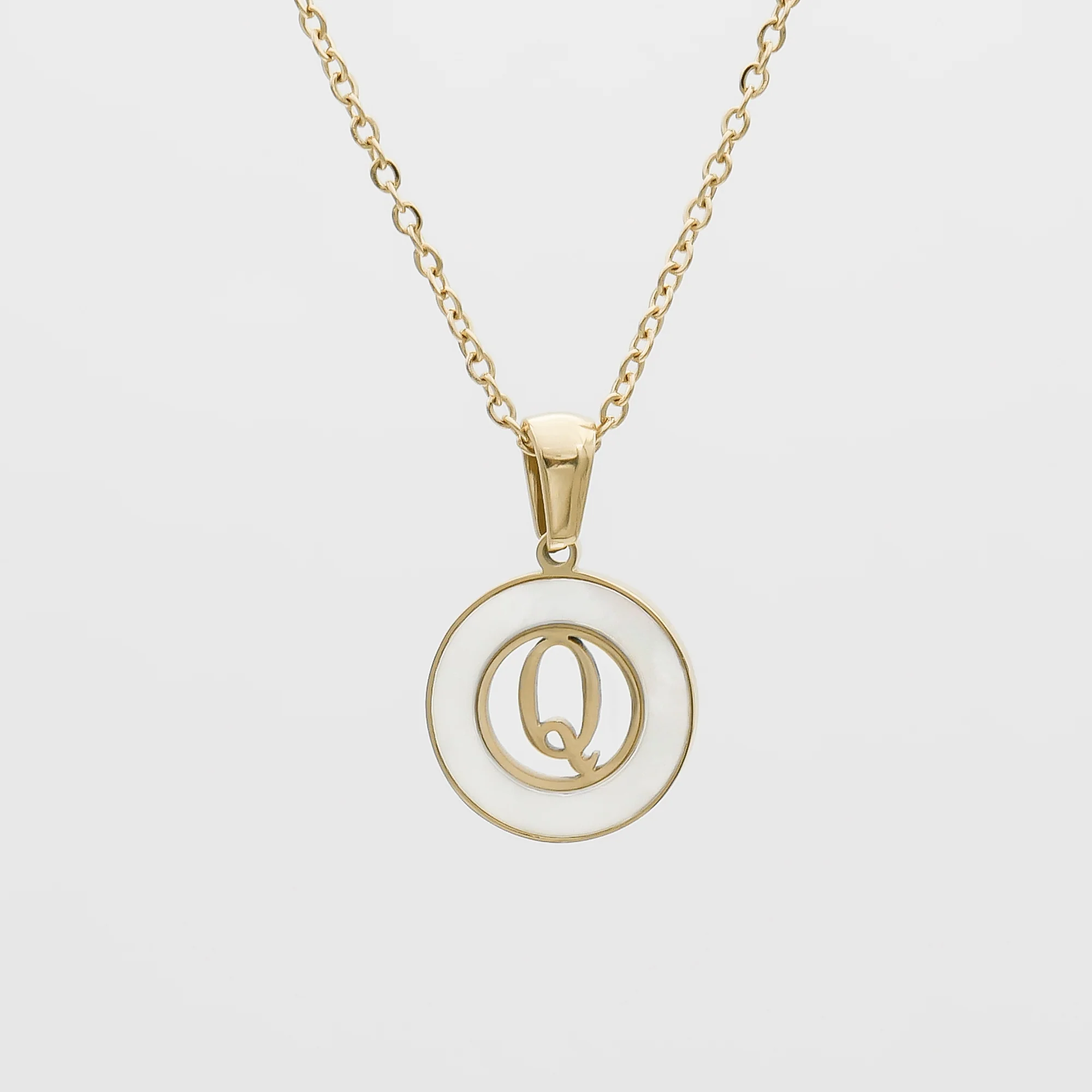 Mia Opal Initial Necklace - Image 17