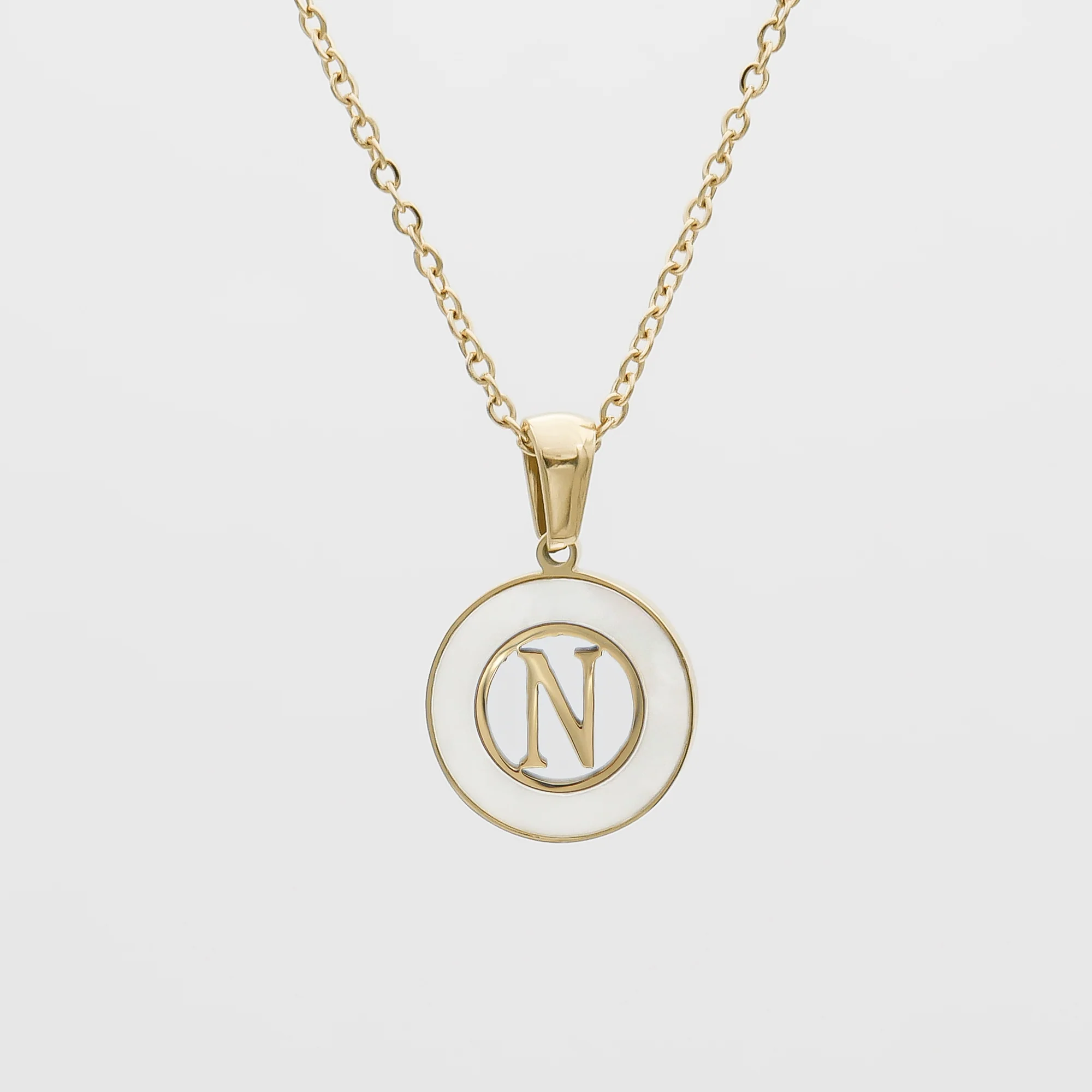 Mia Opal Initial Necklace - Image 31