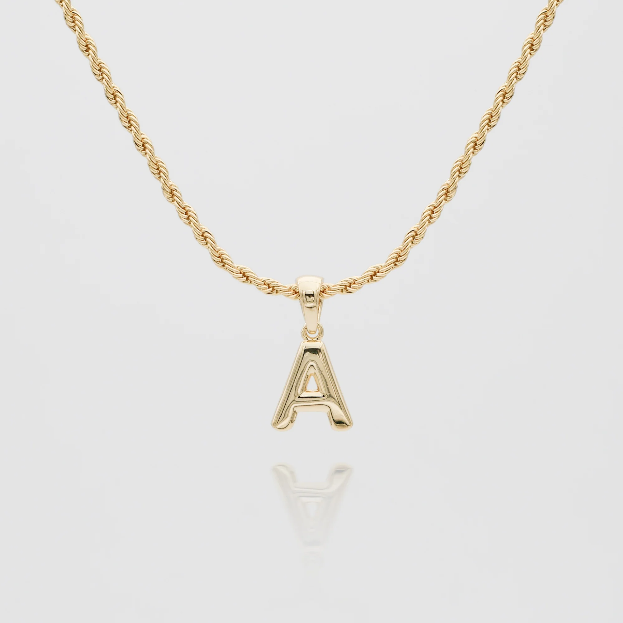 Mini Bubble Initial Necklace