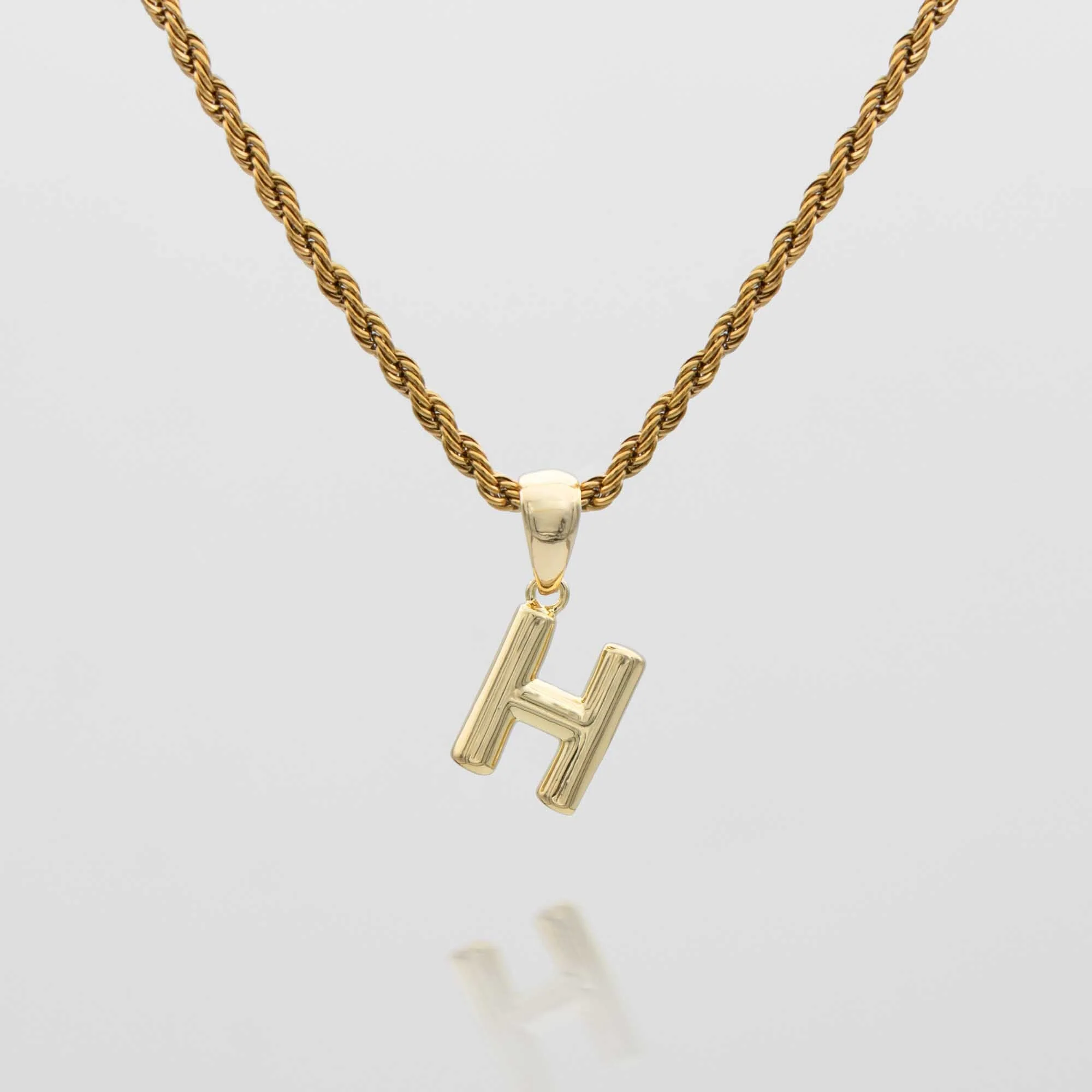Mini Bubble Initial Necklace - Image 19