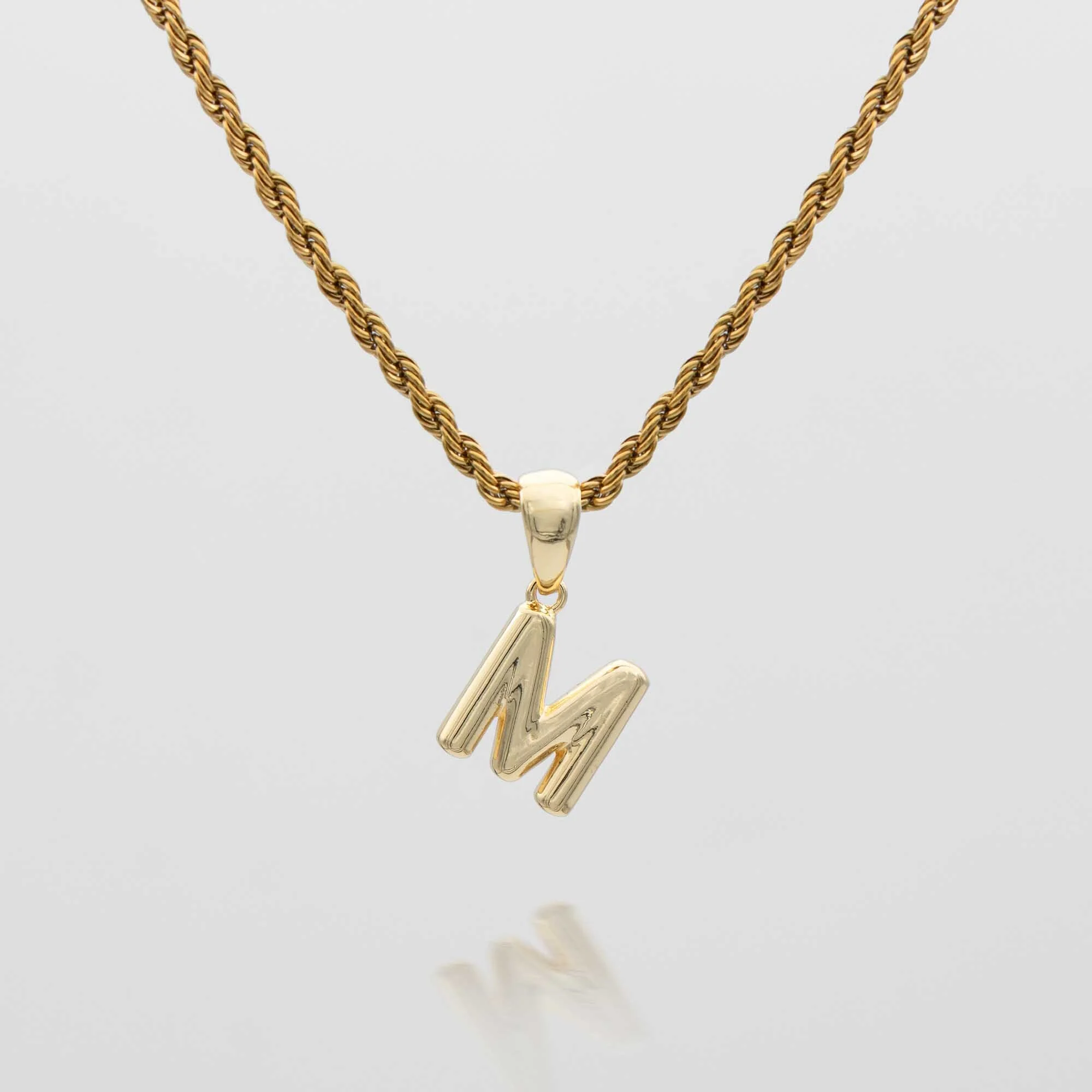Mini Bubble Initial Necklace - Image 28
